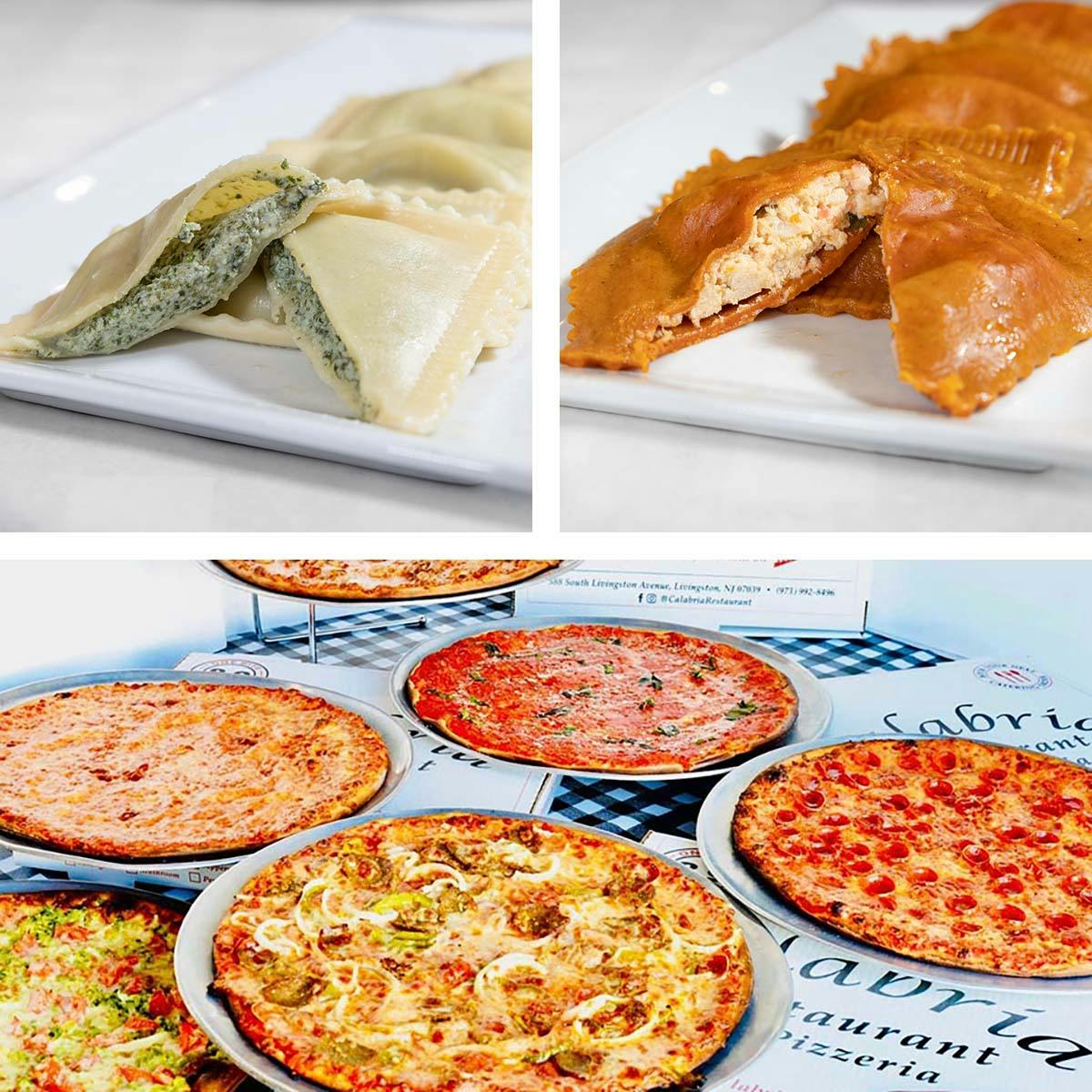 Crunchy Thin Pizza + Ravioli - Choose Your Own by Calabria Pizzeria