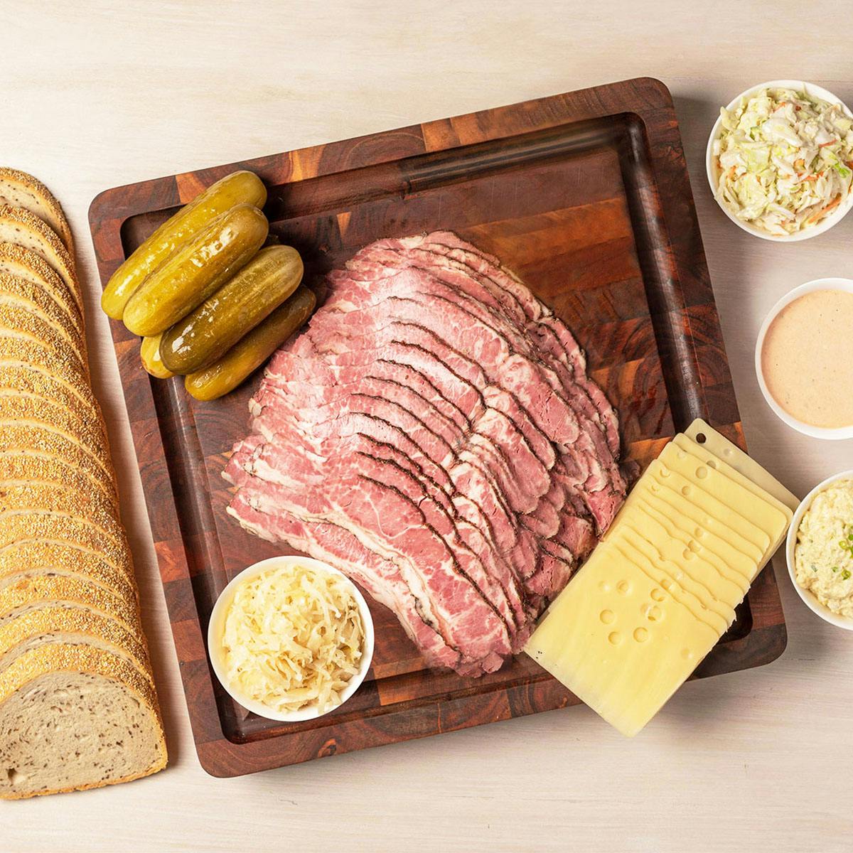 Pastrami Reuben Sandwich Kit - 8 Pack by Brent’s Deli - Alternate image 1