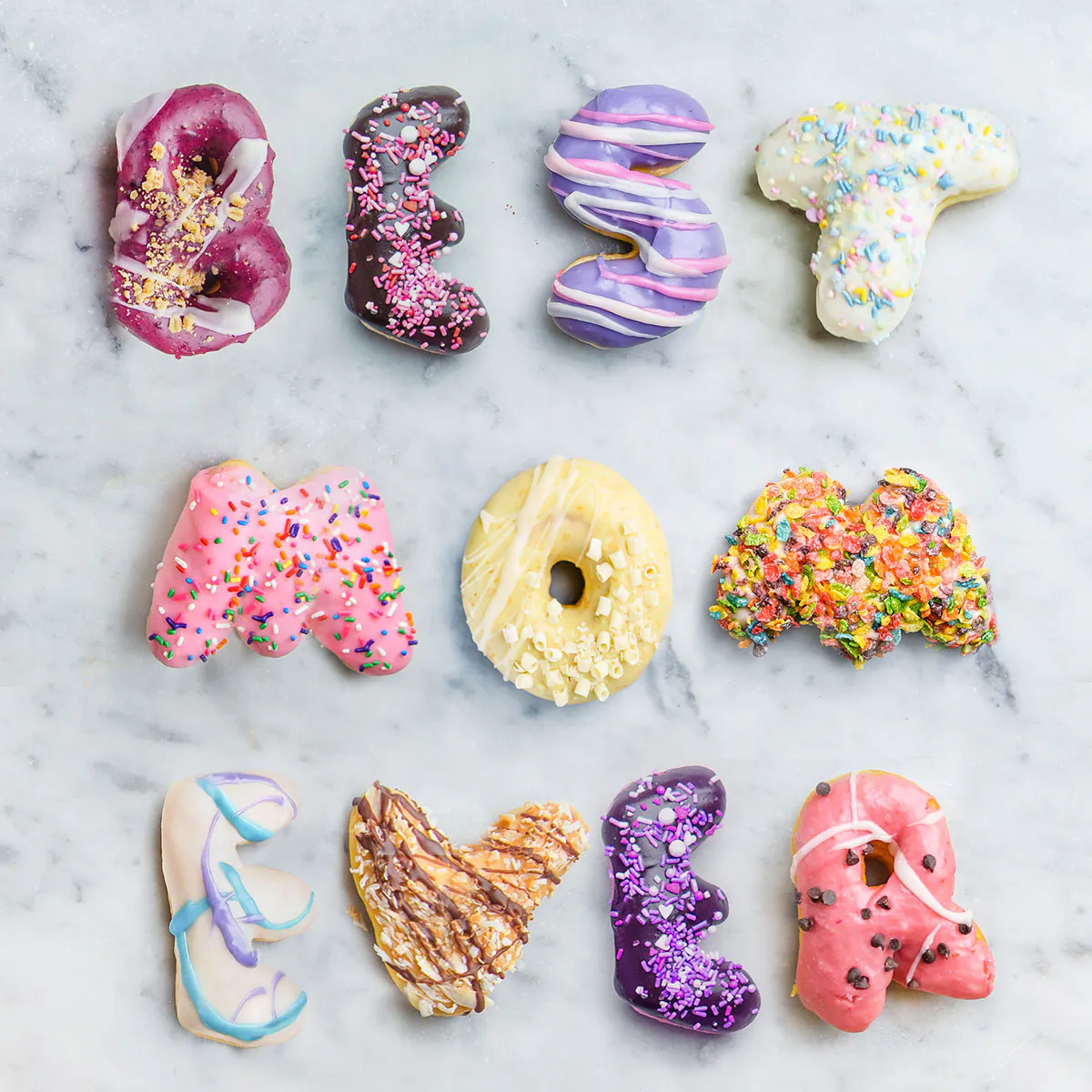 "Best Mom Ever" Message Donuts by Angel Food Bakery
