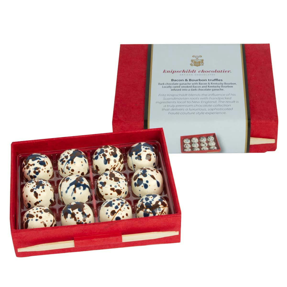 Bacon & Bourbon Truffles - 12 Piece by Knipschildt Chocolatier