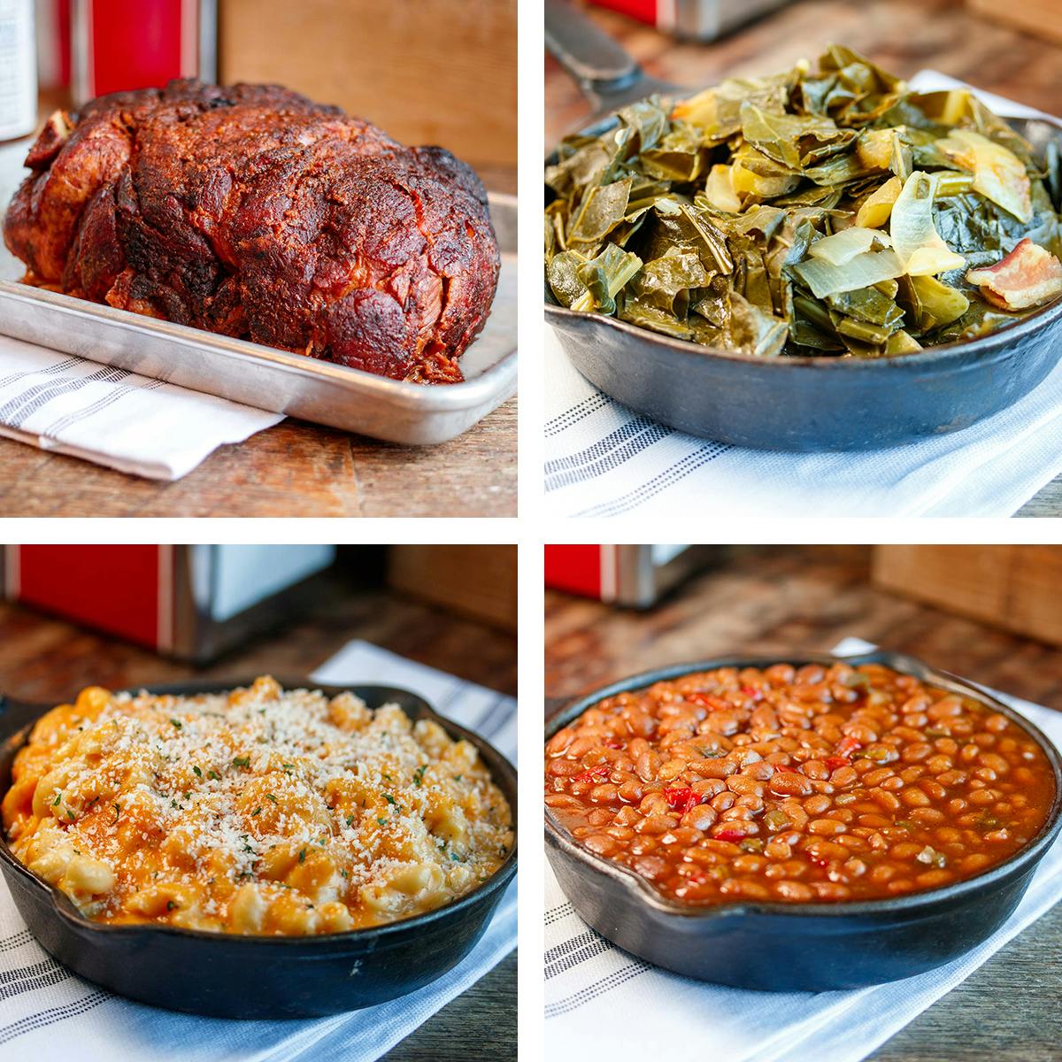 Whole Smoked Pork "Meat 'n' Three" BBQ Dinner Kit for 10-12 by Puckett's Restaurant