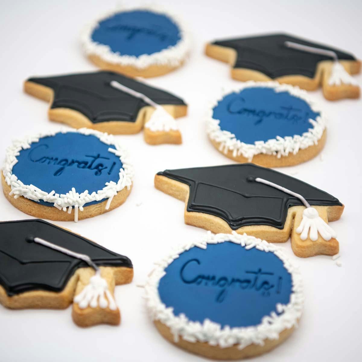Graduation Sugar Cookie Assortment - 8 Pack by Mini Melanie - Alternate image 1