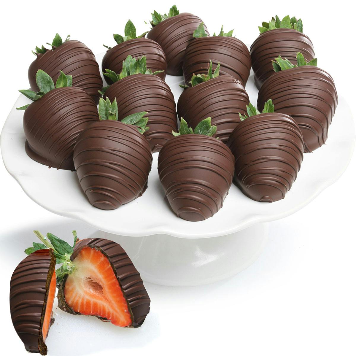 Belgian Chocolate Covered Strawberries - Choose Your Own 12 Pack by The Chocolate Covered Co. - Alternate image 1