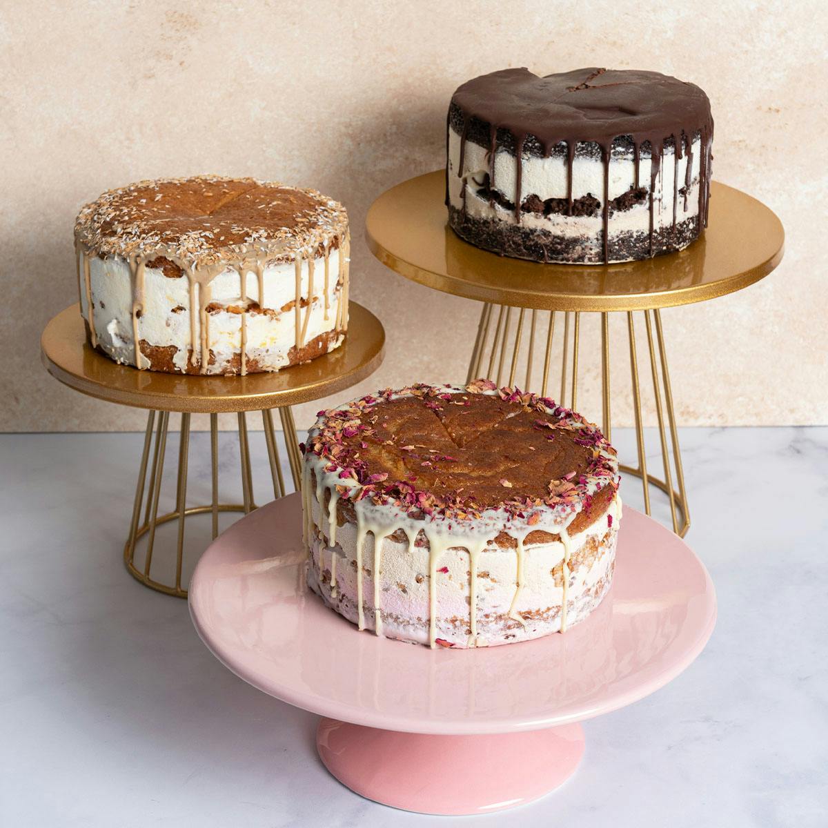 Vanilla Ice Cakes - Fresh Cream Celebration Cake