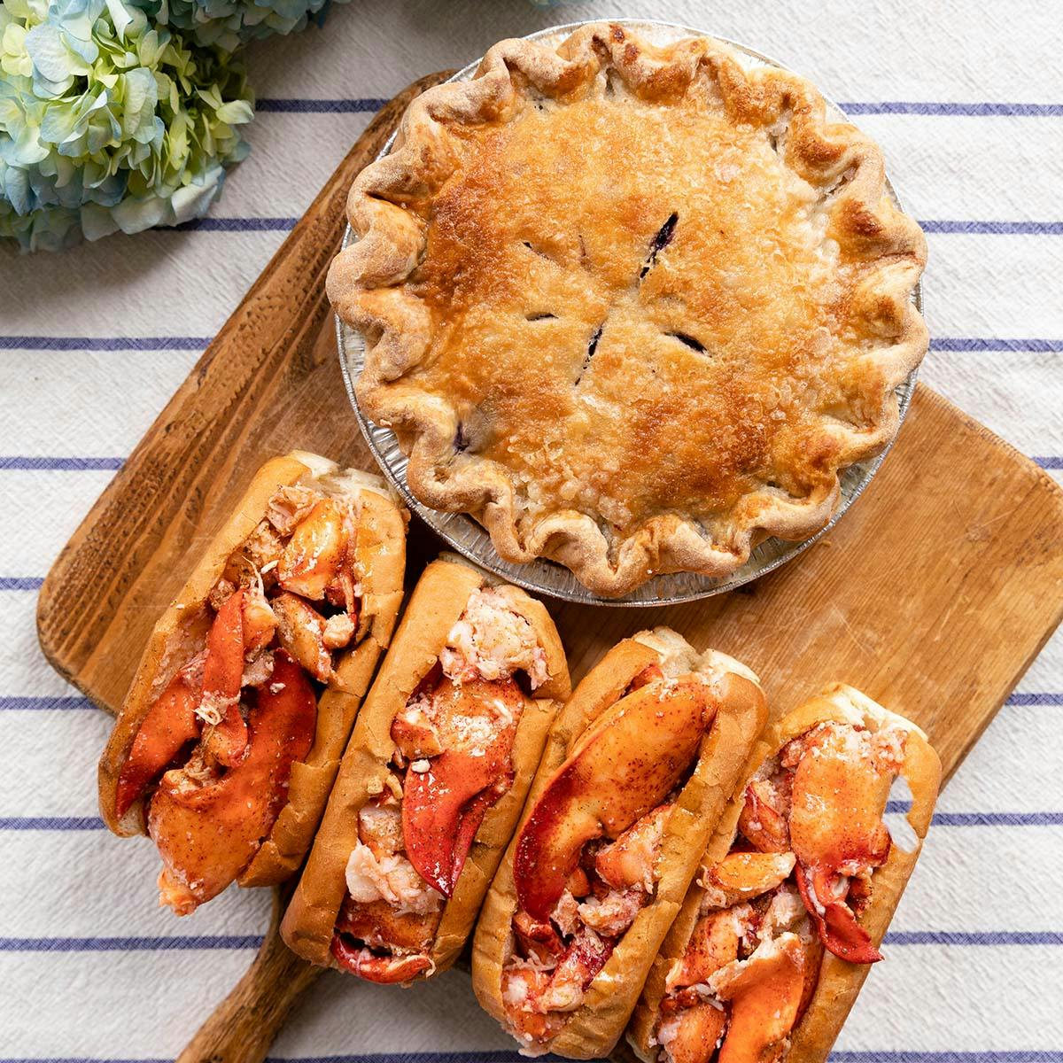Lobster Roll Kit + Blueberry Pie (Frozen) by Luke's Lobster