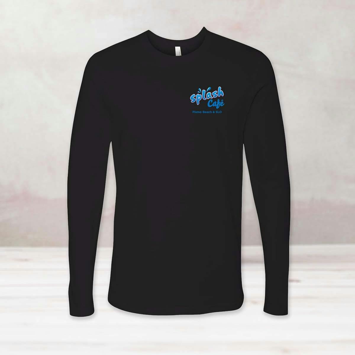 Black "Clam People" Long Sleeve Shirt by Splash Cafe - Alternate image 1