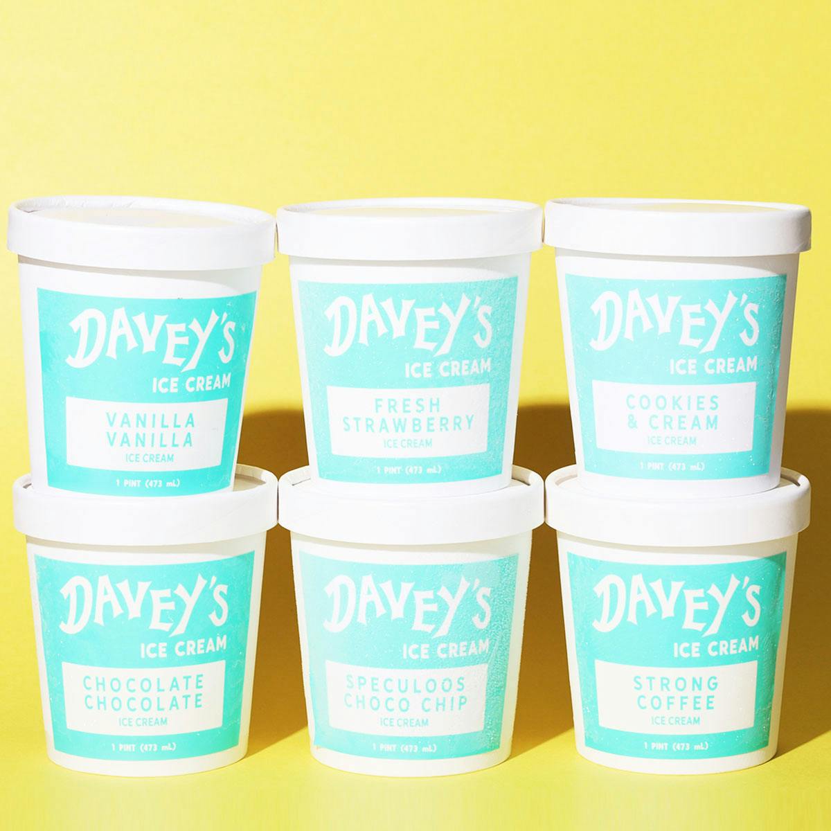 Ice Cream Sampler - 6 Pack by Davey's Ice Cream - Alternate image 2