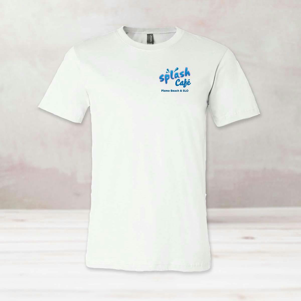 White "Cartoon Character" T-Shirt by Splash Cafe