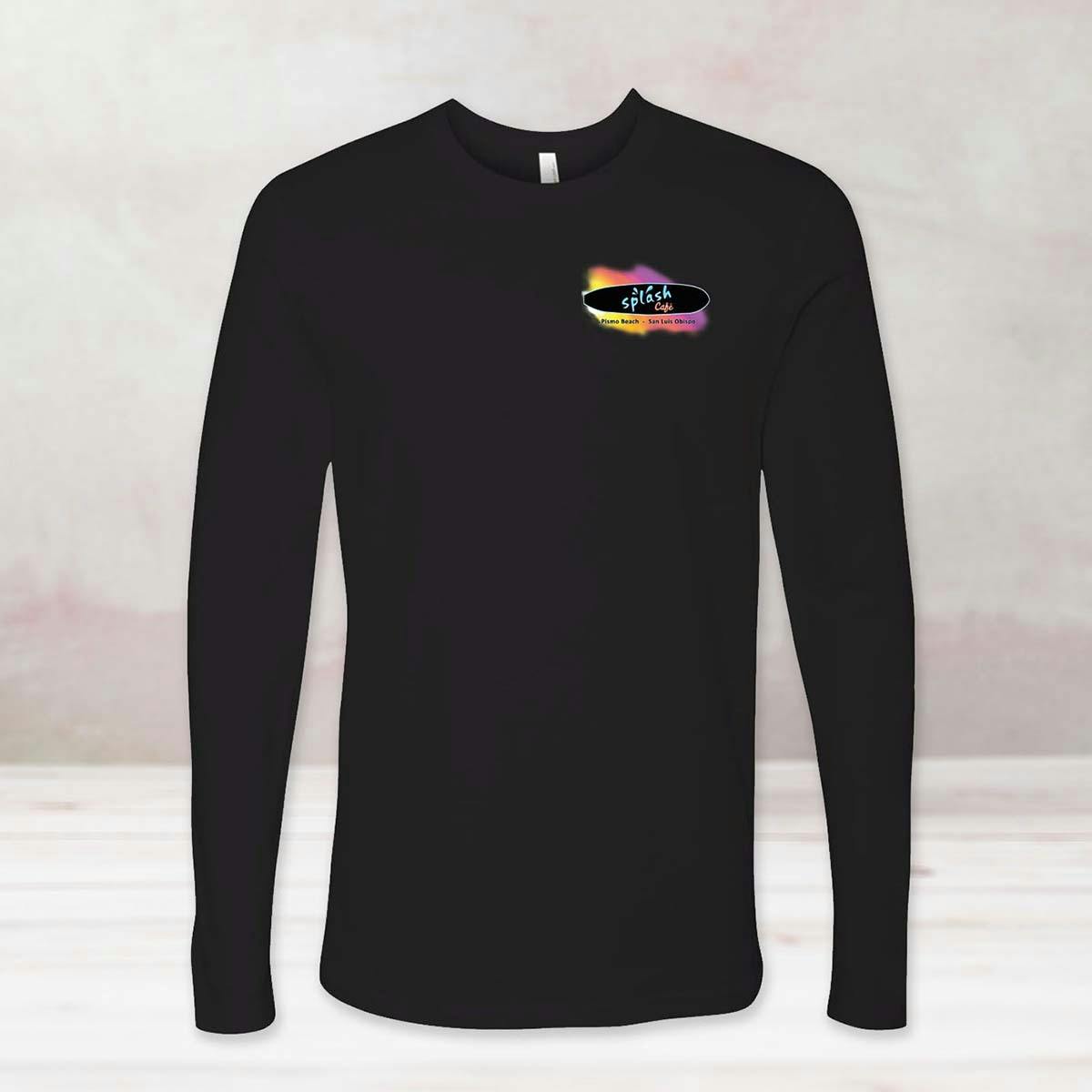 Black + Neon "Splash Cafe" Long Sleeve Shirt by Splash Cafe - Alternate image 1