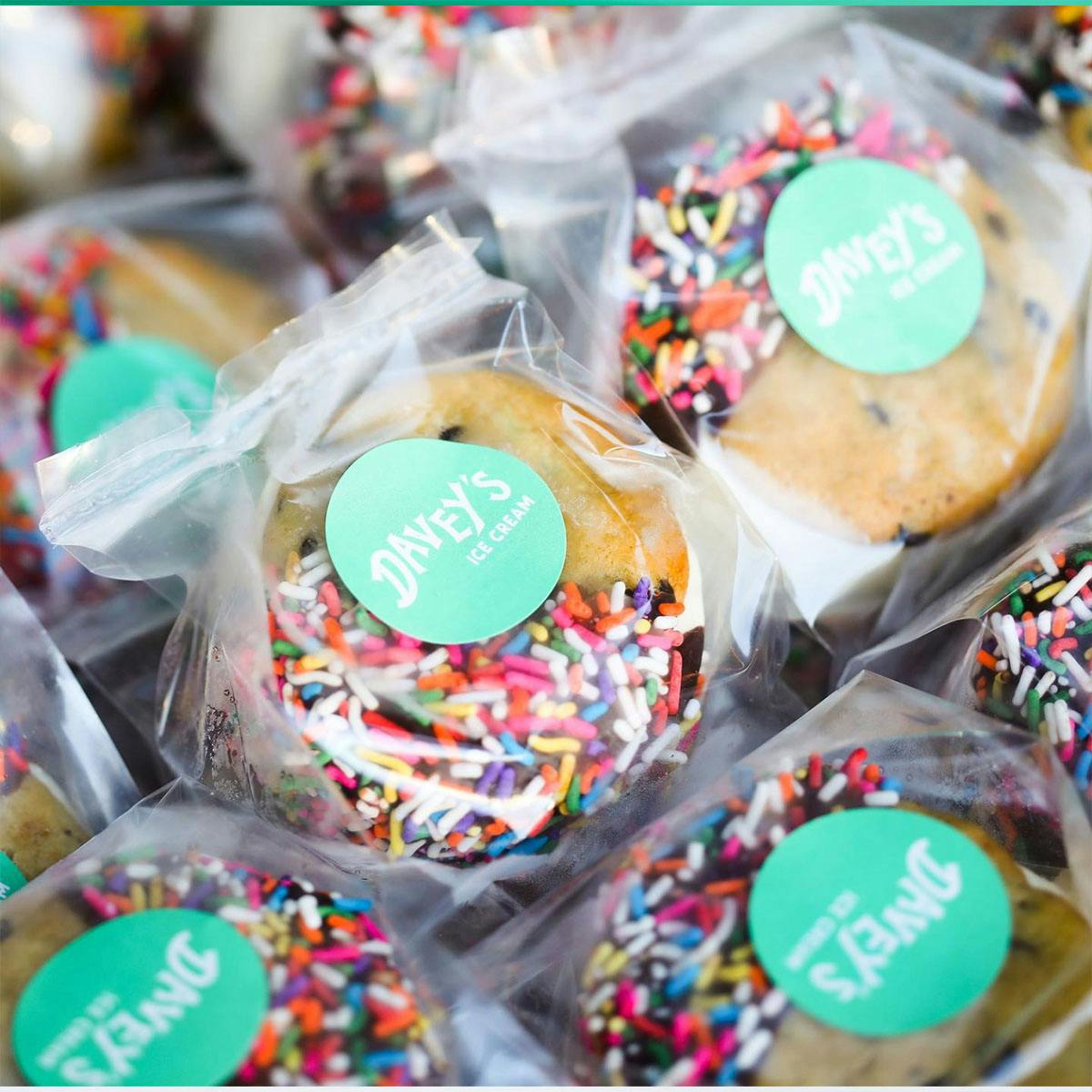 Gluten-Free Vanilla Ice Cream Sandwiches - 12 Pack by Davey's Ice Cream - Alternate image 2