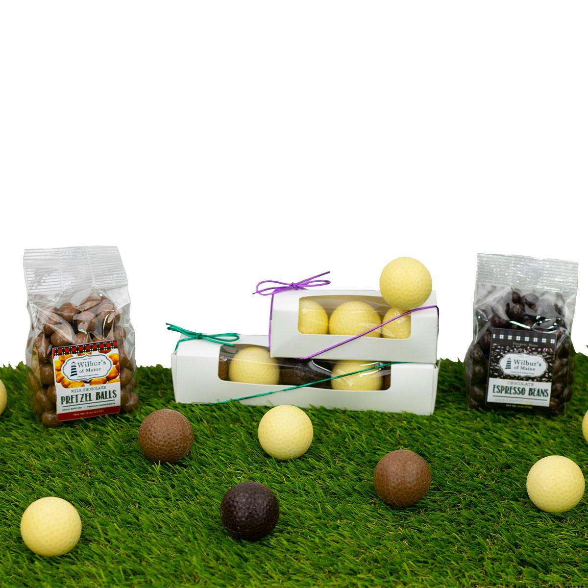 18th Hole Chocolate Golf Ball Gift Set by Wilbur's of Maine Chocolate Confections - Alternate image 1