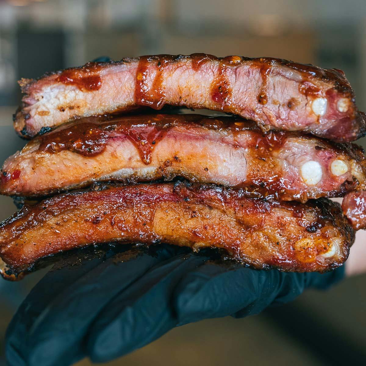 St. Louis Ribs + Sauce - 4 Racks by Jimmy Jack's Rib Shack - Alternate image 2