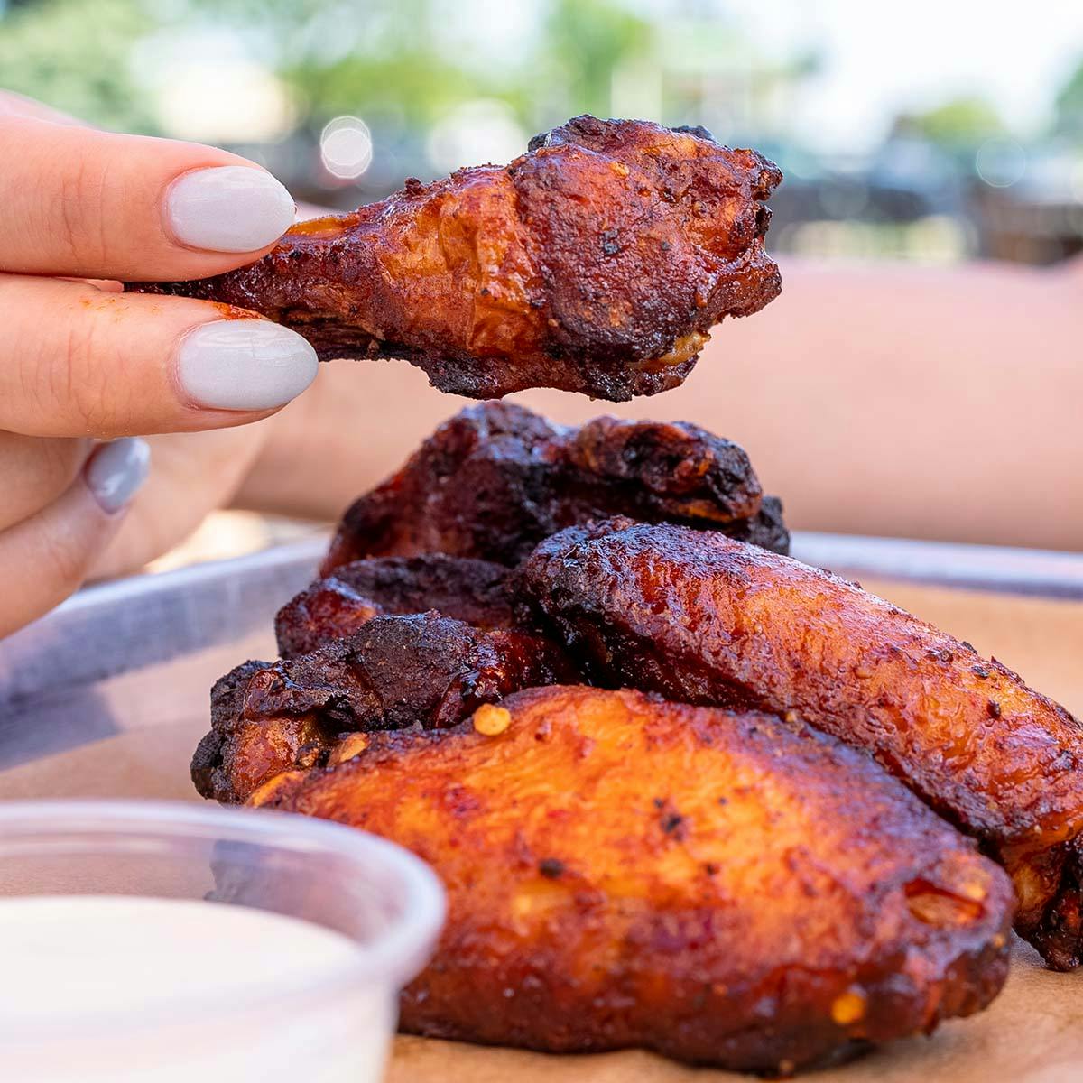 Smoked Chicken Wings + Sauce - 25 Pack by Jimmy Jack's Rib Shack