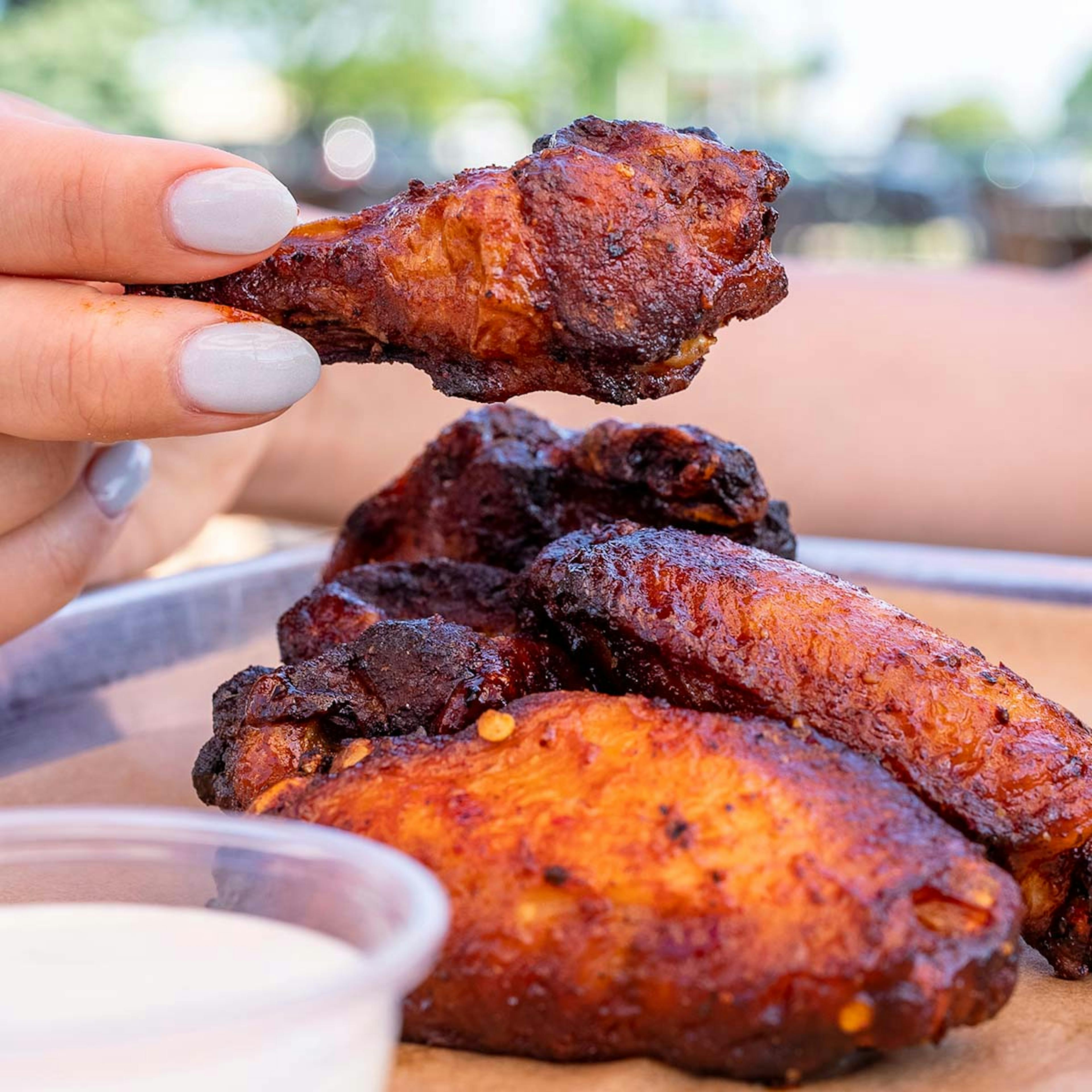 Smoked Chicken Wings + Sauce - 50 Pack by Jimmy Jack's Rib Shack