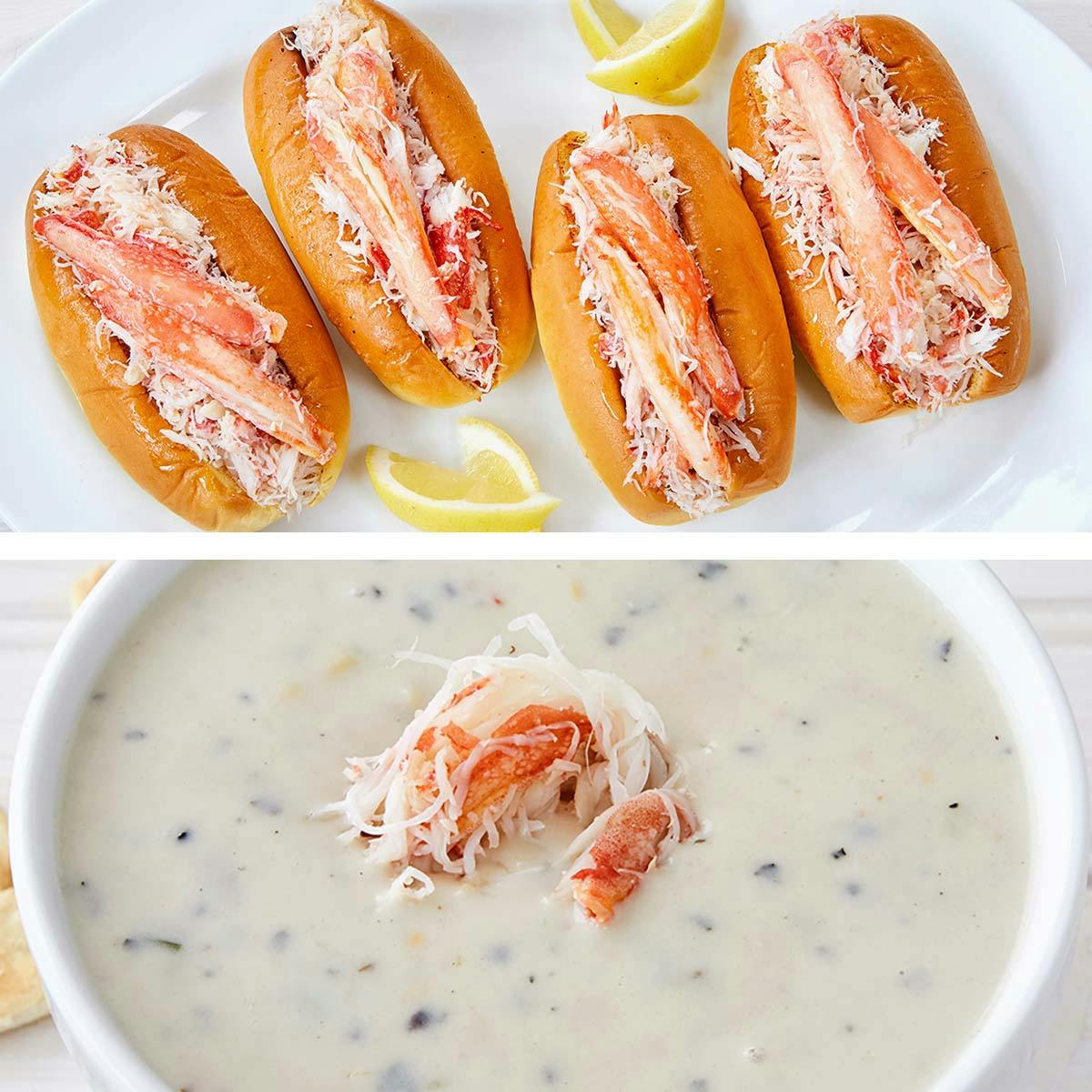 Crab Roll + Corn Chowder Combo for 4 by The Crabby Shack