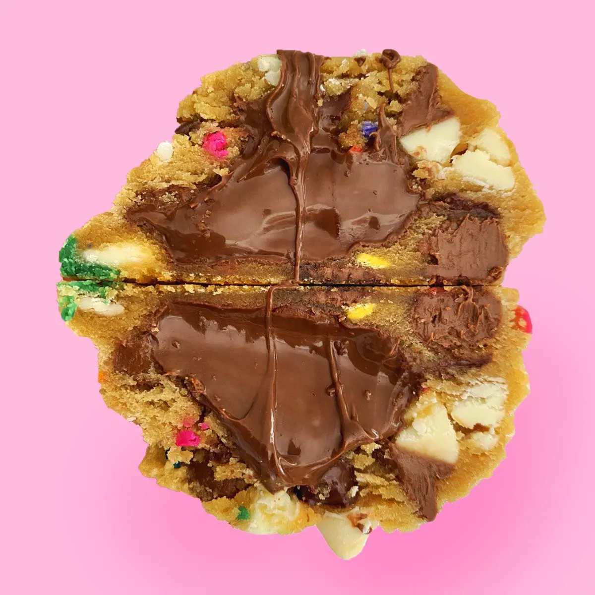 Cookies and Schmear - "Party Pack" Rainbow Chocolate Hazlenut Cookies and Schmear - 6 Pack