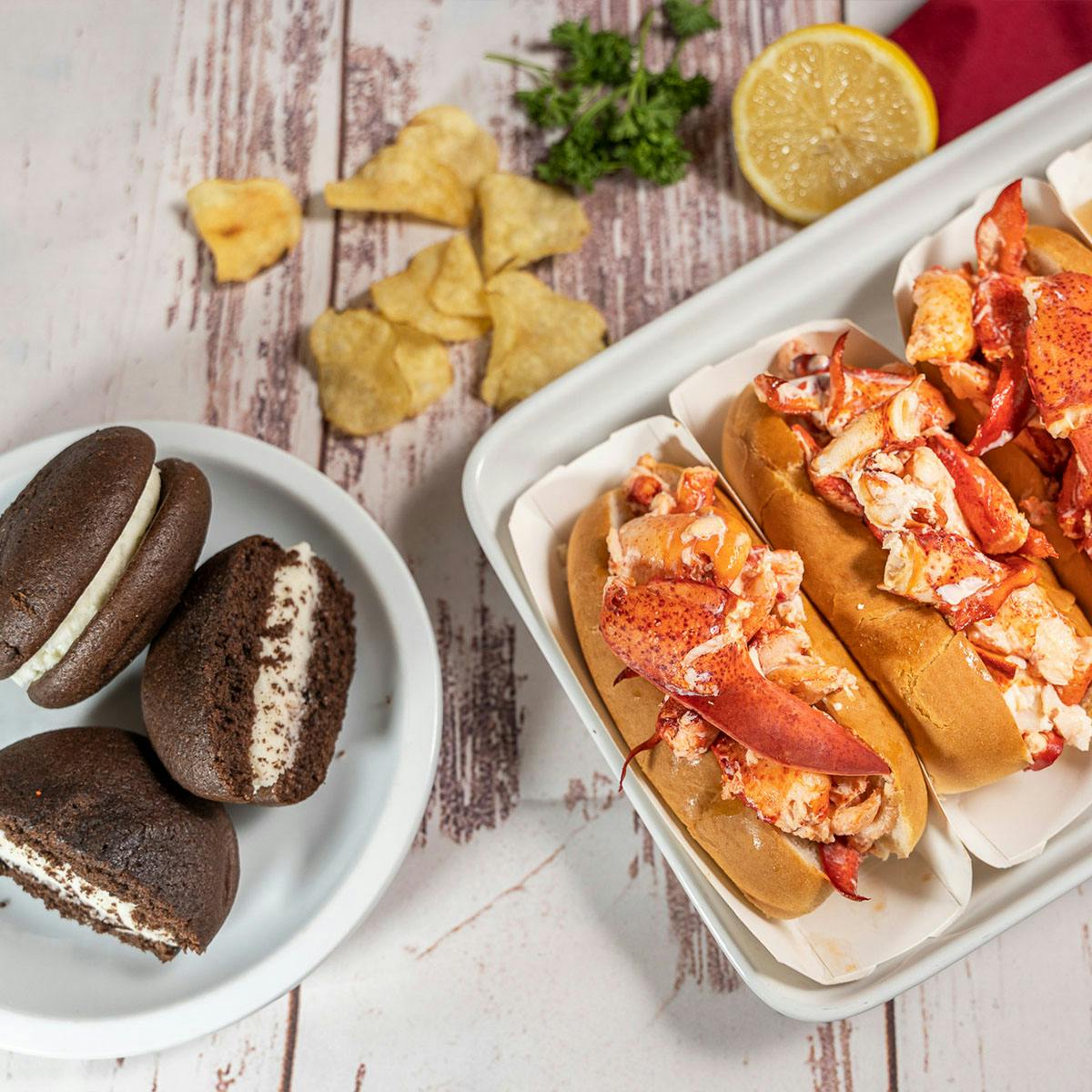 Lobster Roll Kit (Frozen) + Whoopie Pies for 8 by Pauli’s North End