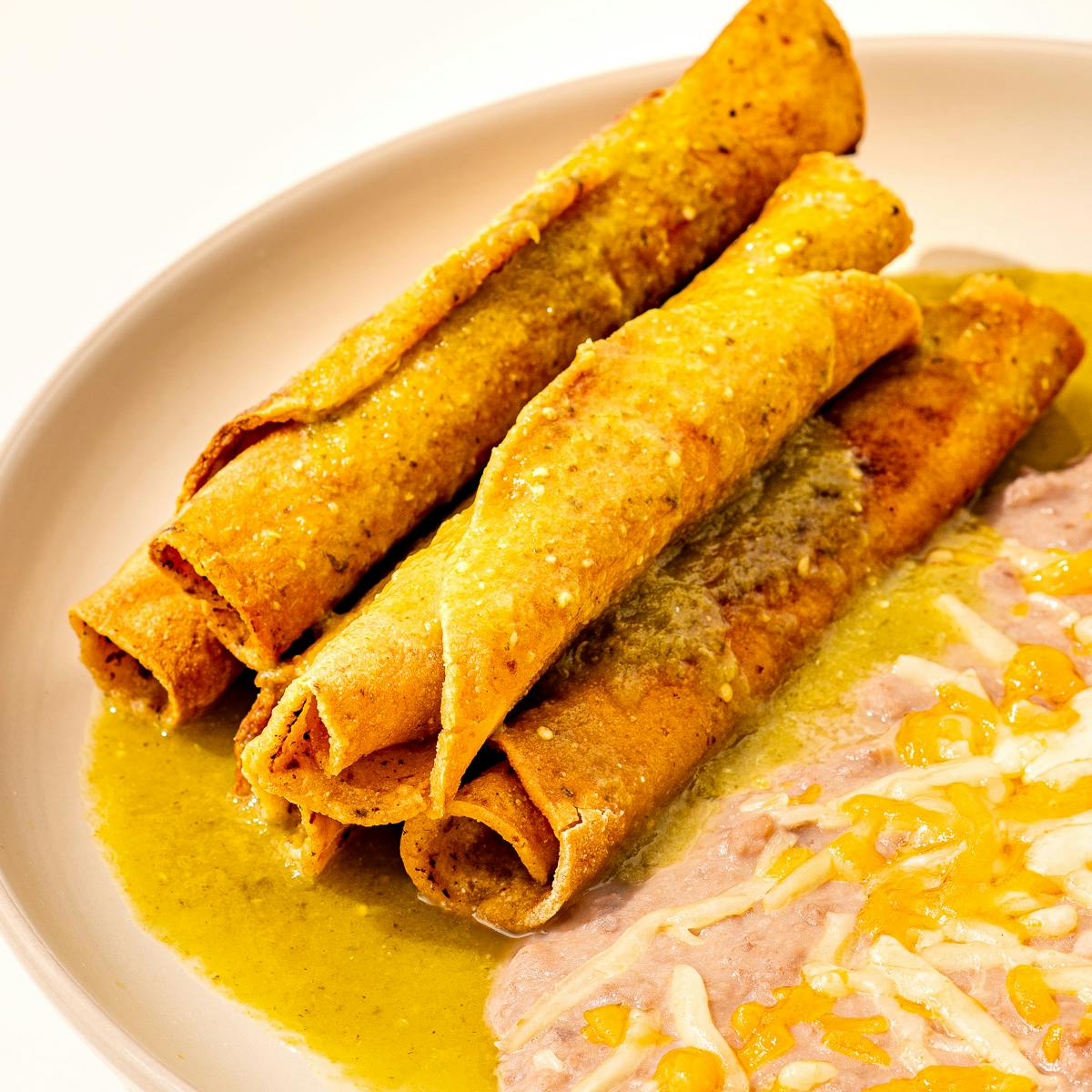 Beef Taquitos + Refried Beans by Cielito Lindo - Alternate image 1