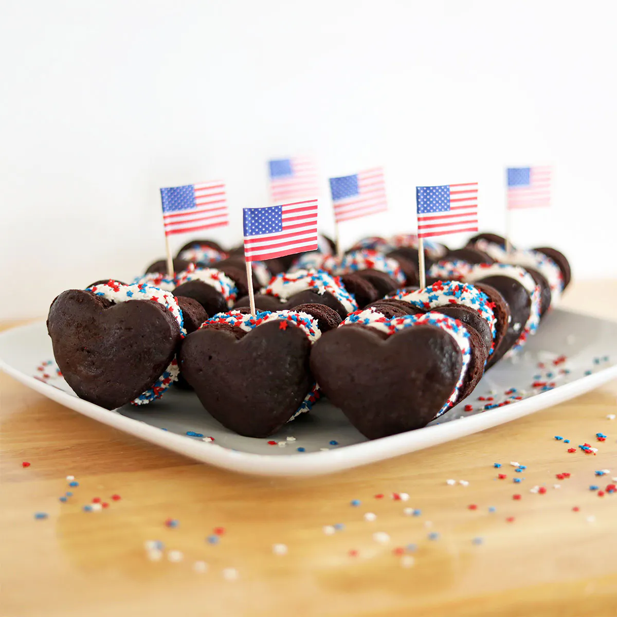 4th of July Gluten Free & Vegan Chocolate Whoopie Pies - 12 Pack by Ocean House Bakery