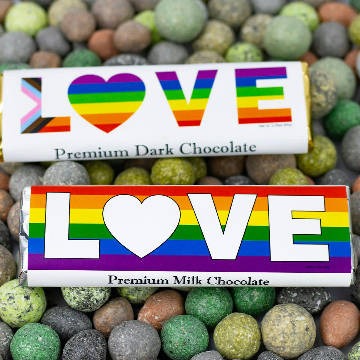 Pride "Love" Chocolate Bars - 8 Pack by Wilbur's of Maine Chocolate Confections - Alternate image 3