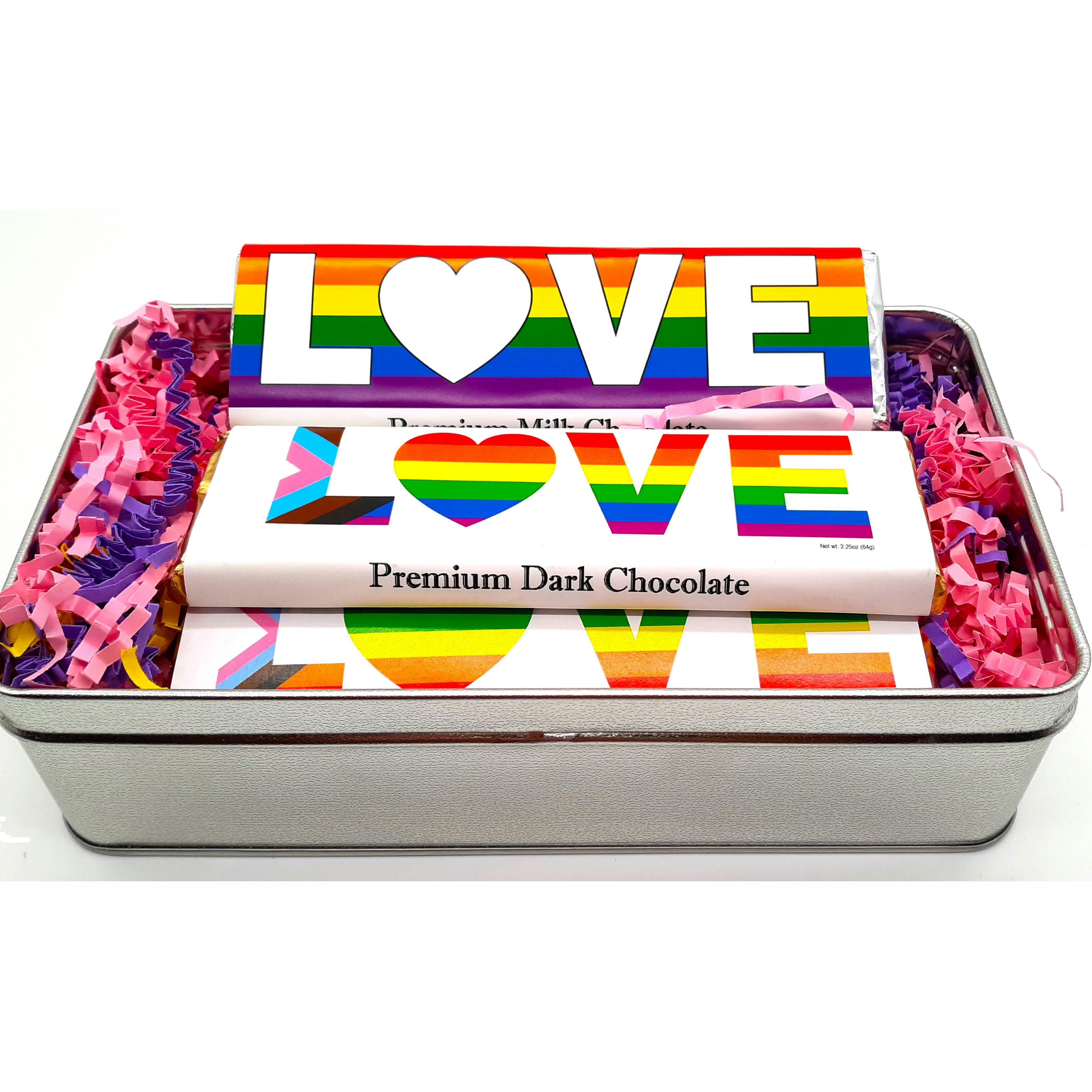Pride "Love" Chocolate Bars - 8 Pack by Wilbur's of Maine Chocolate Confections - Alternate image 2