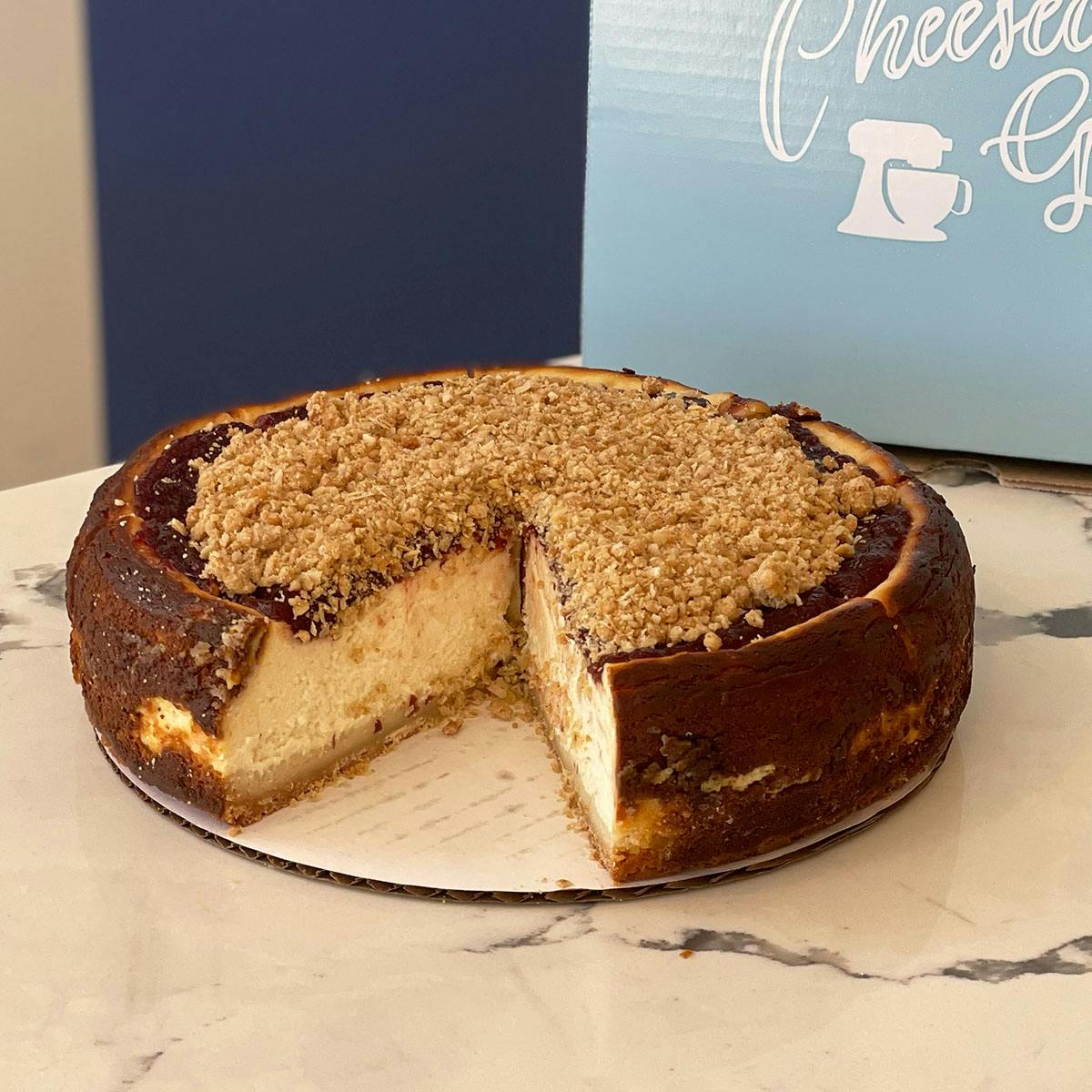 Cherry Cobbler Cheesecake by The Cheesecake Girl