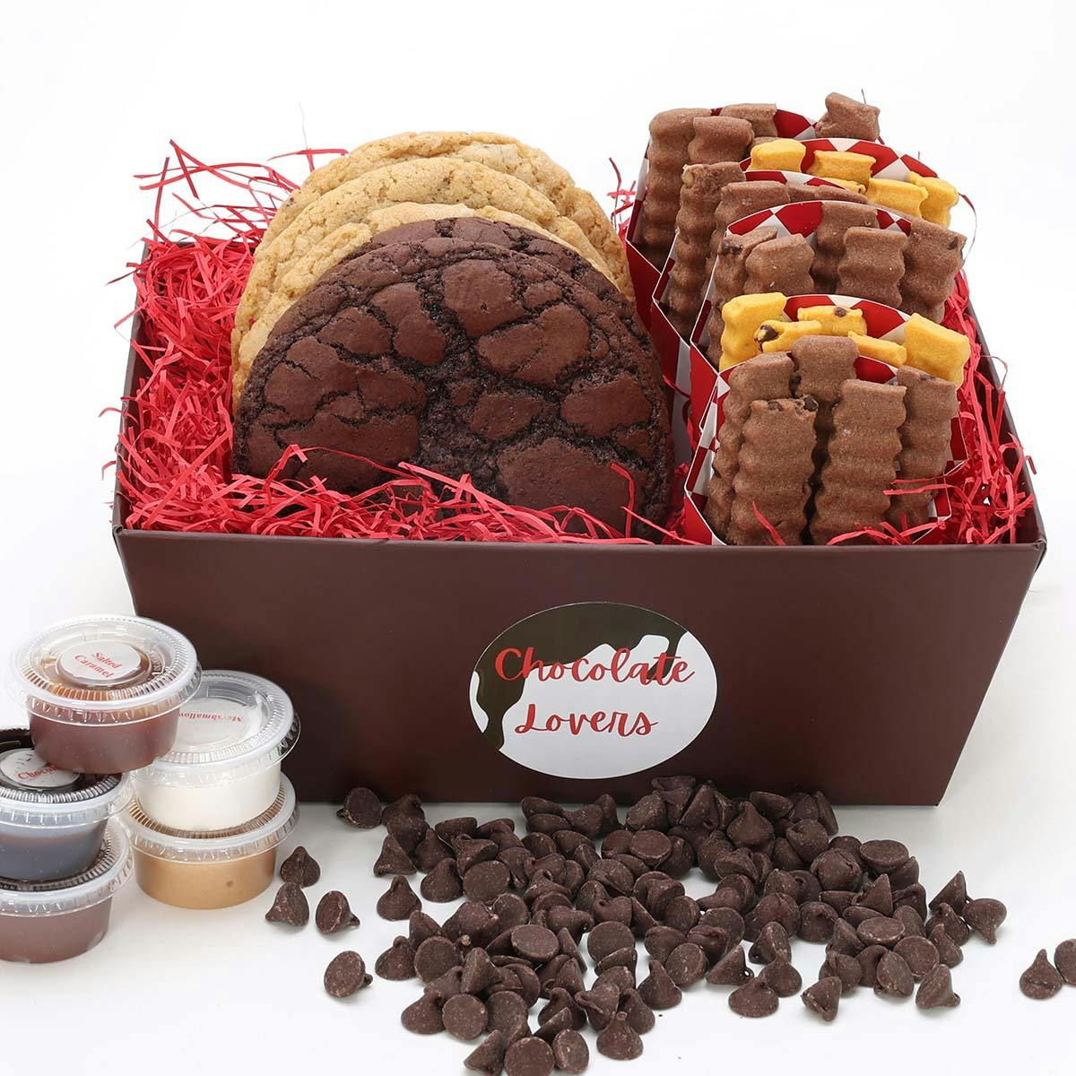 Cookie Fries + Gourmet Cookies "Chocolate Lovers" Gift Basket by The Cookie Joint