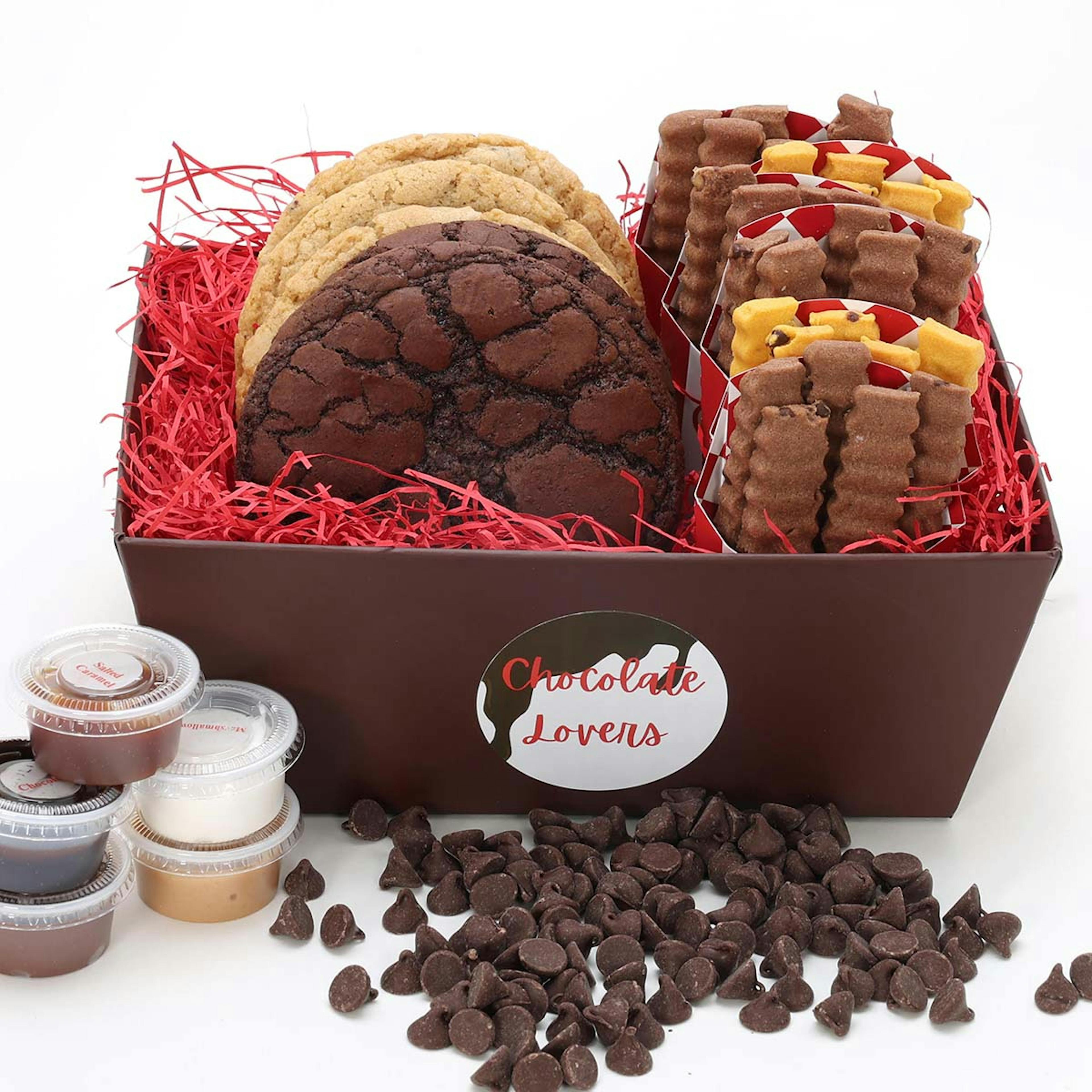 Cookie Fries + Gourmet Cookies "Chocolate Lovers" Gift Basket by The Cookie Joint