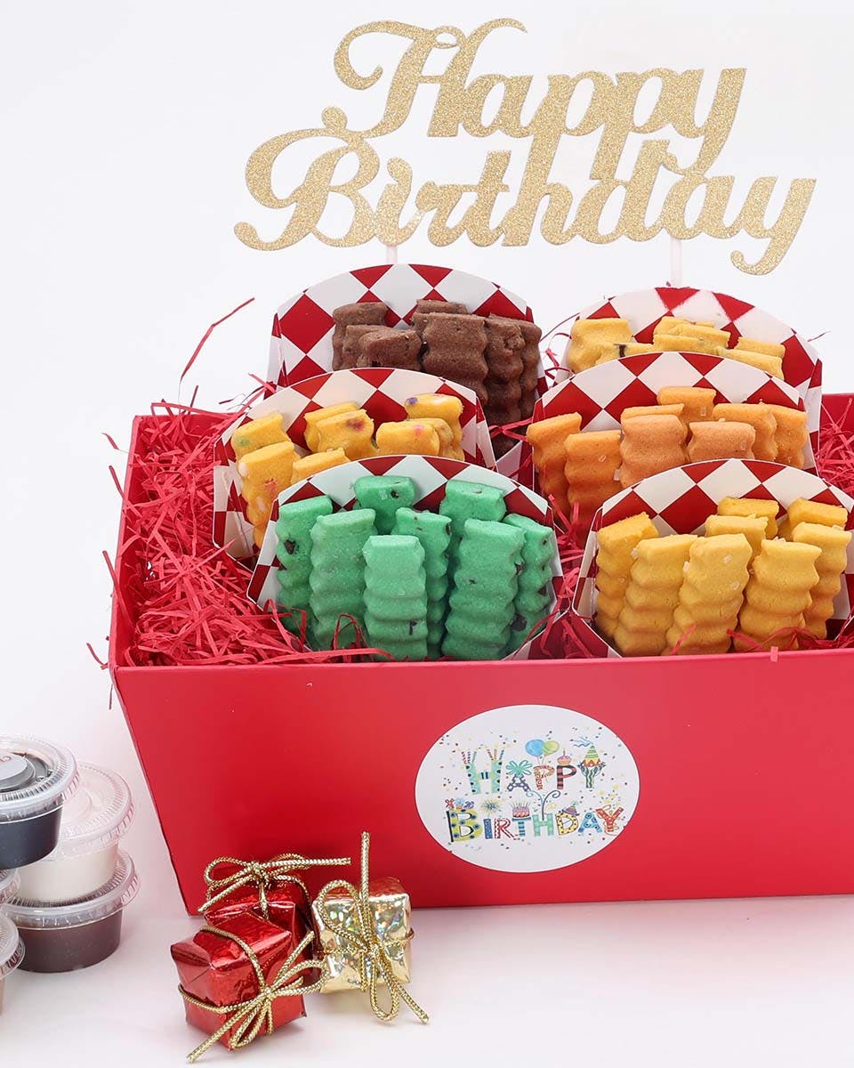 Celebrate Happy Birthday GIft with Variety of Snacks for Men or