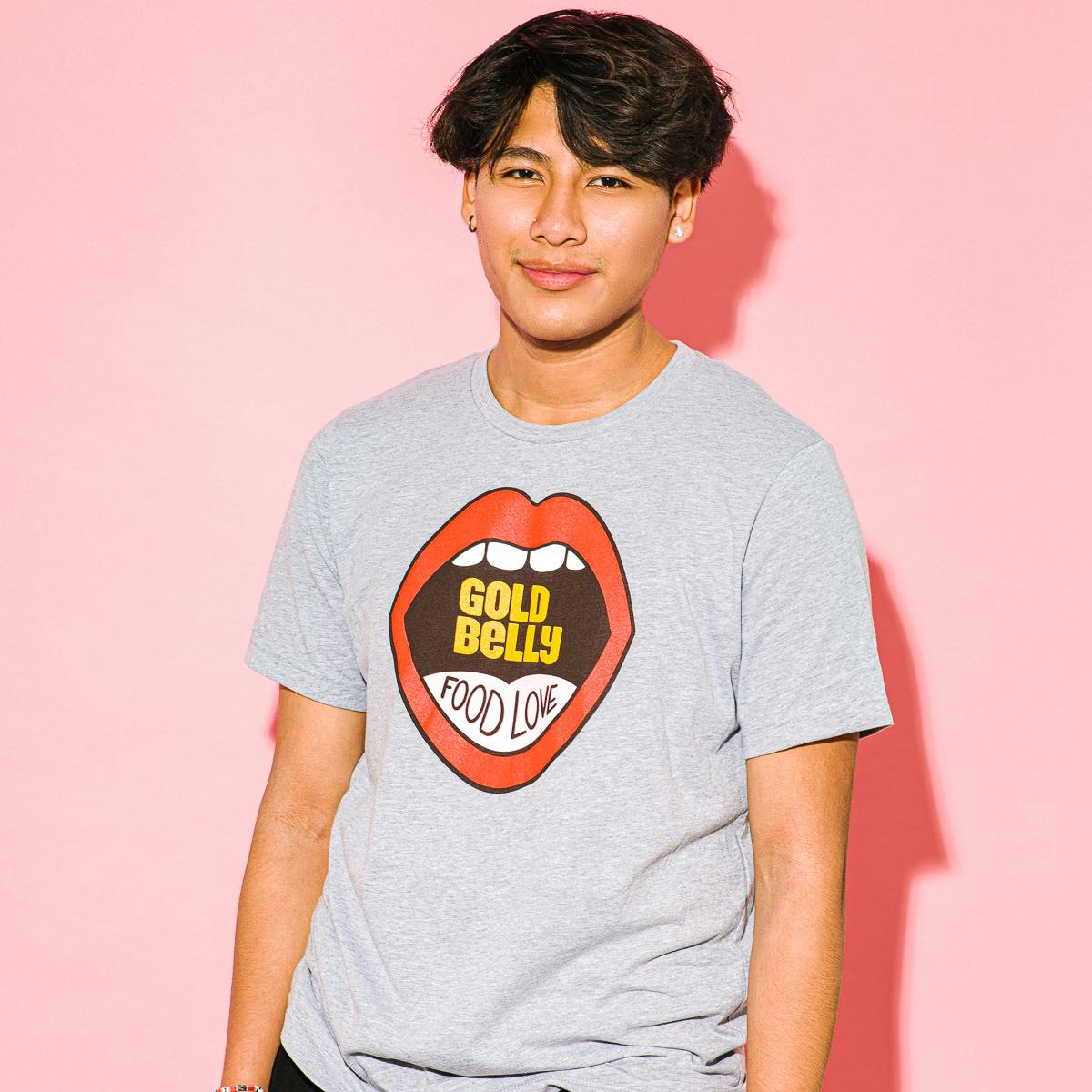 Grey Goldbelly "Food Love" T-Shirt by Gift Cards + Merch - Alternate image 4