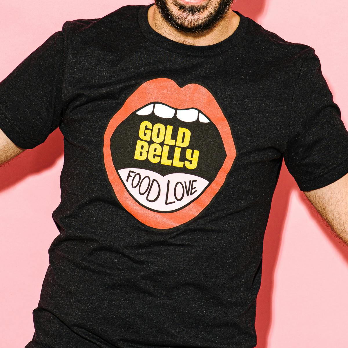 Black Goldbelly "Food Love" T-Shirt by Gift Cards + Merch - Alternate image 5