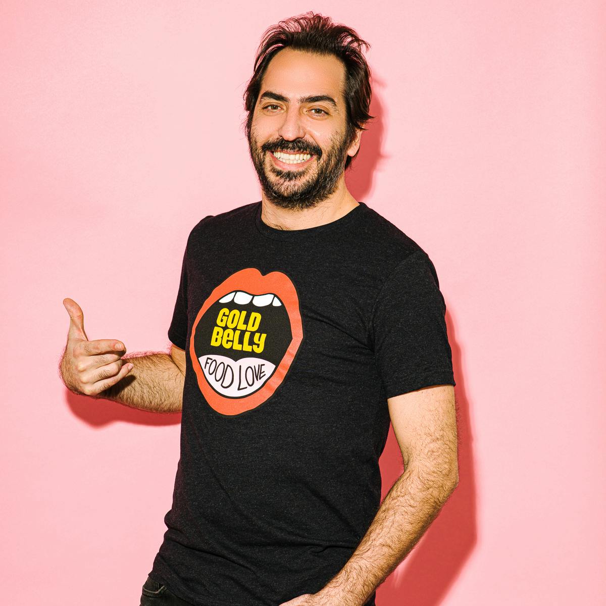 Black Goldbelly "Food Love" T-Shirt by Gift Cards + Merch - Alternate image 4