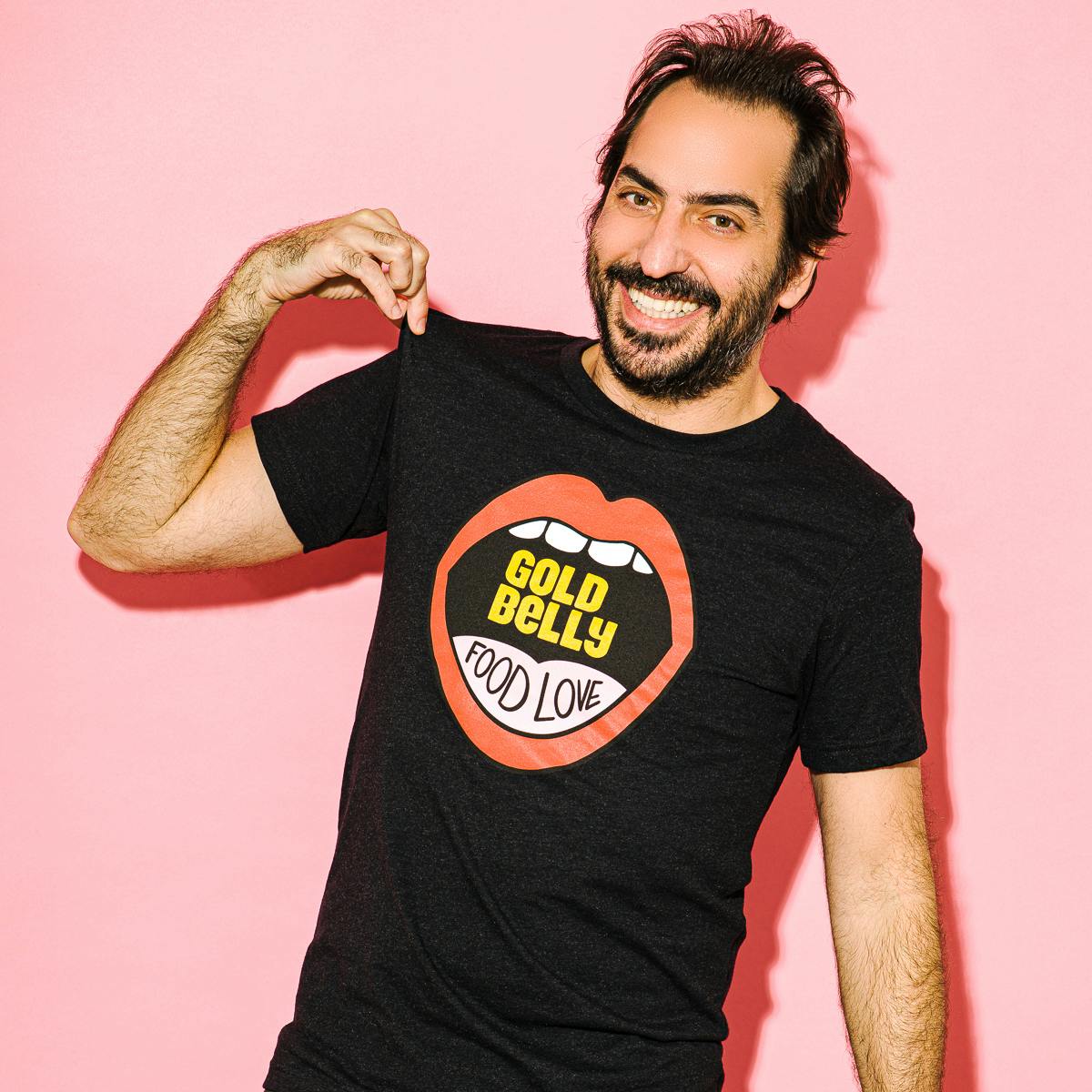 Black Goldbelly "Food Love" T-Shirt by Gift Cards + Merch - Alternate image 3