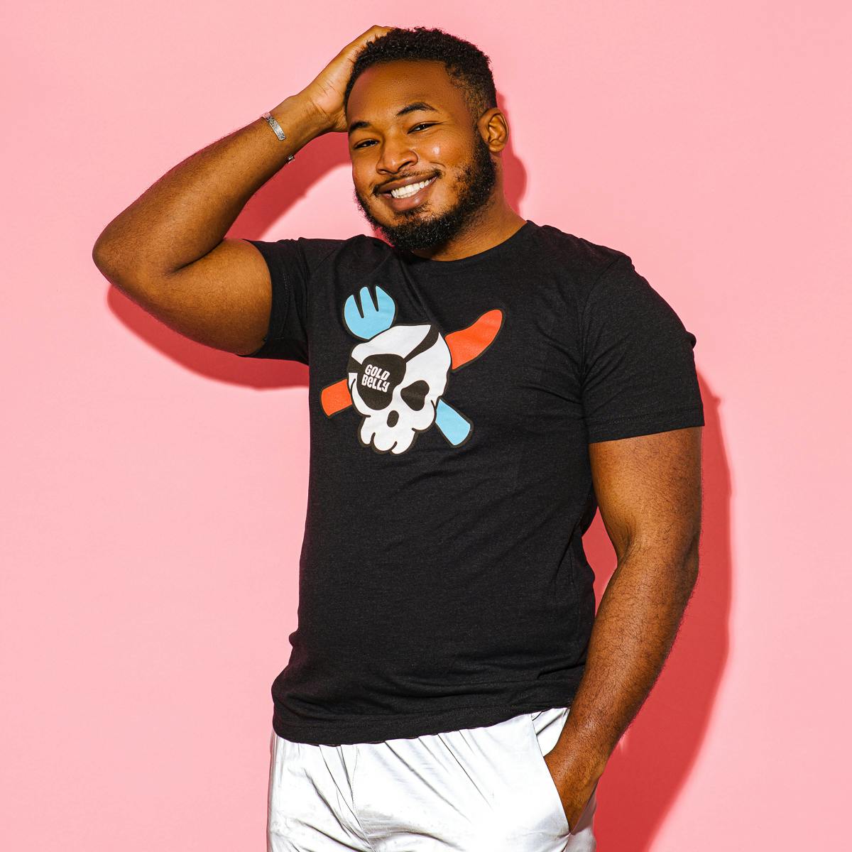 Black Goldbelly Skull T-Shirt by Gift Cards + Merch