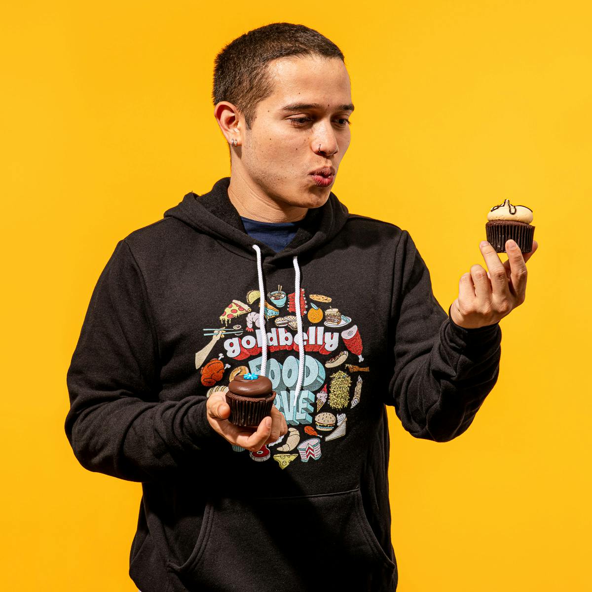 Black Goldbelly "Food Love" Sweatshirt by Gift Cards + Merch - Alternate image 6