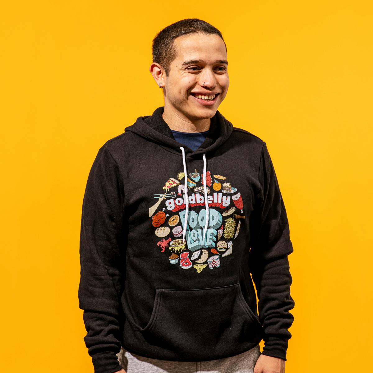 Black Goldbelly "Food Love" Sweatshirt by Gift Cards + Merch - Alternate image 4