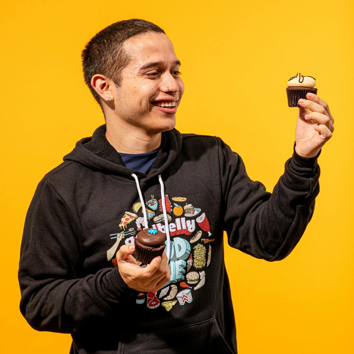 Black Goldbelly "Food Love" Sweatshirt by Gift Cards + Merch - Alternate image 2