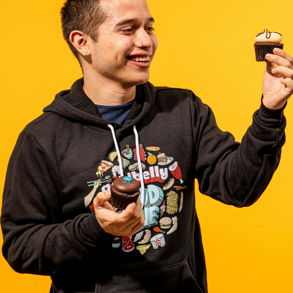 Black Goldbelly "Food Love" Sweatshirt by Gift Cards + Merch - Alternate image 1