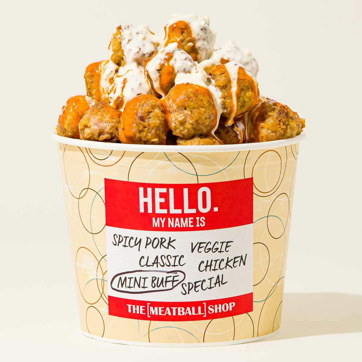 Bucket of B'alls Party Pack - Gluten Free Mini Buff Balls by The Meatball Shop - Alternate image 7