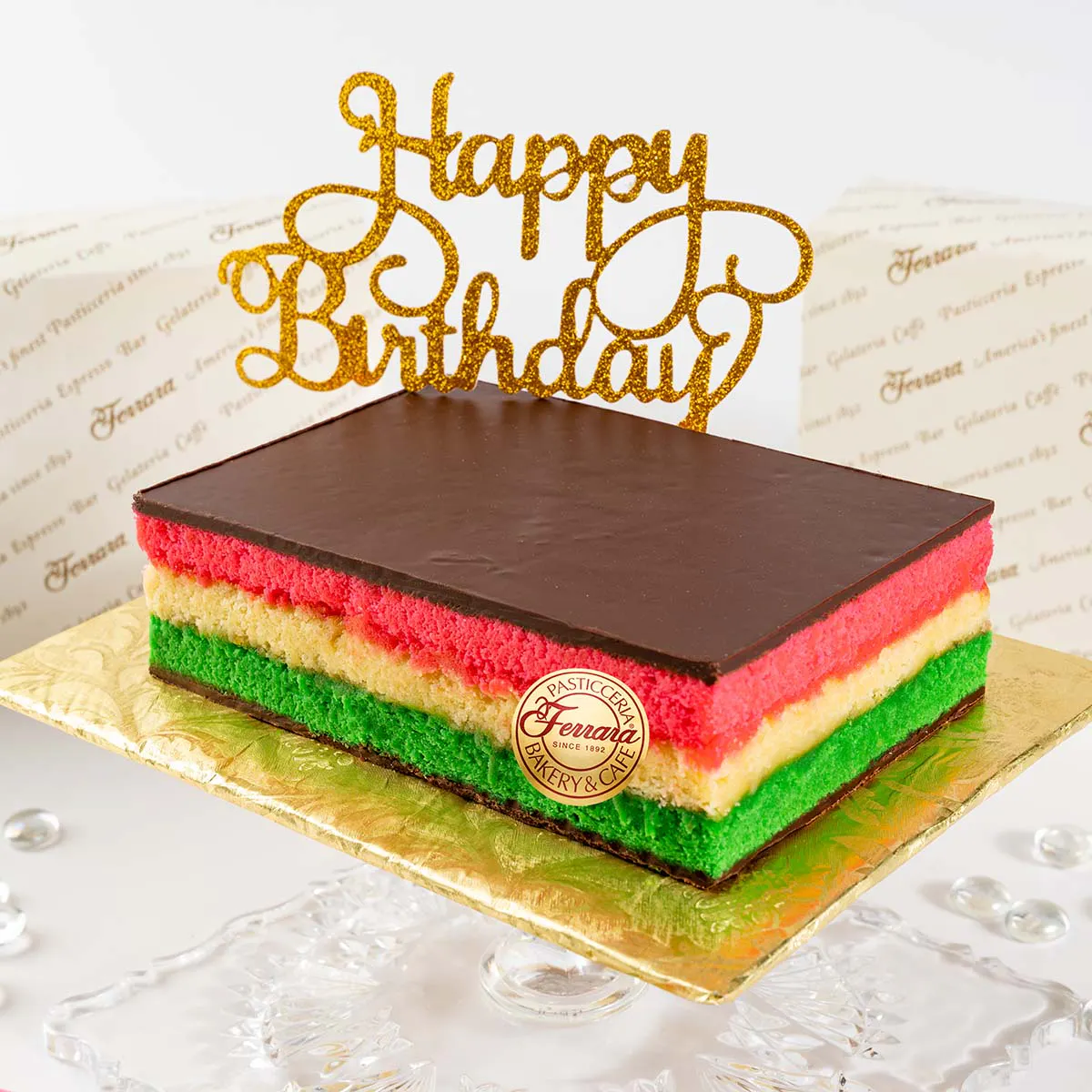 Ferrara Bakery - Rainbow Cookie Cake Birthday Pack
