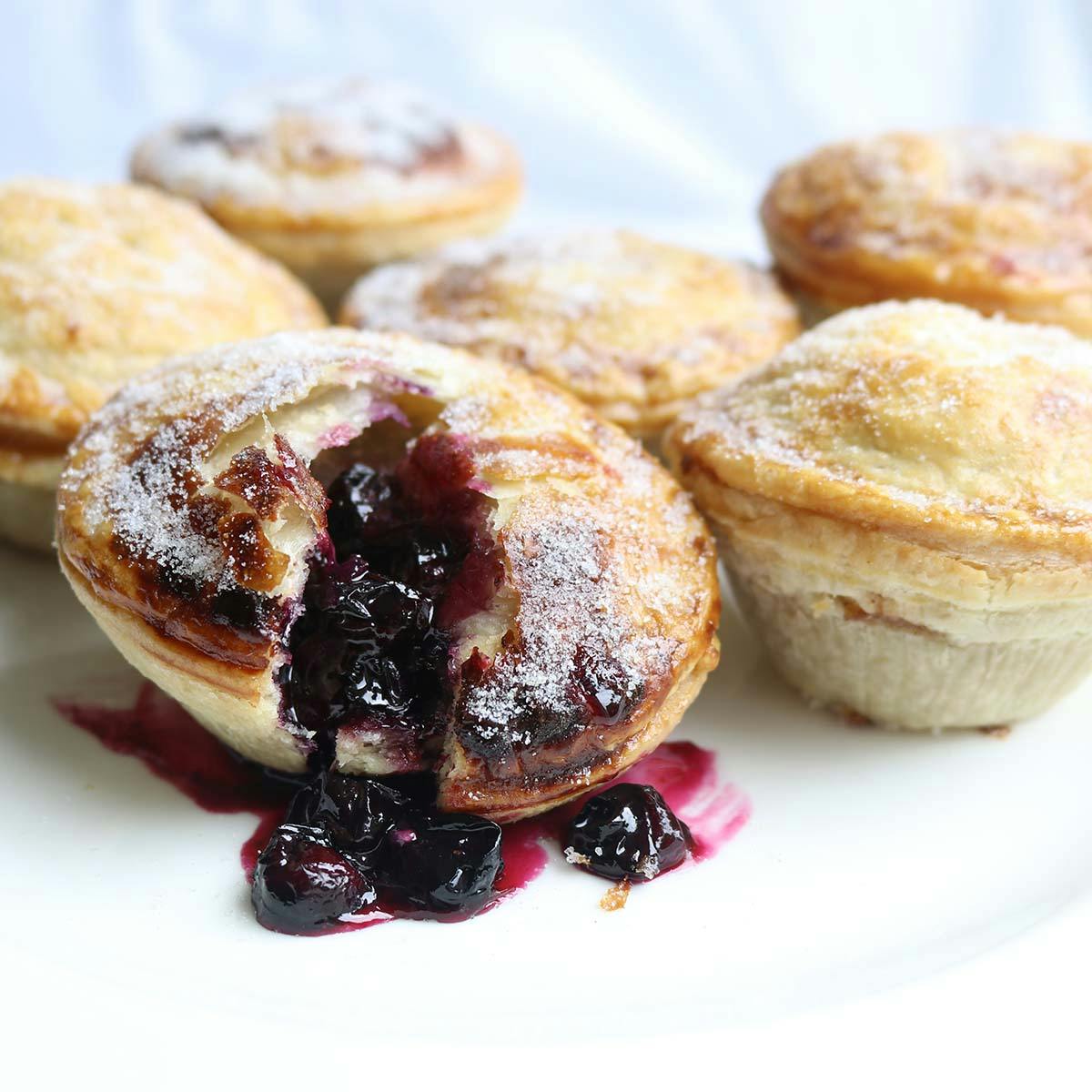 Mini Blueberry Hand Pies - 24 Pack by Panbury's Double Crust Hand Pies