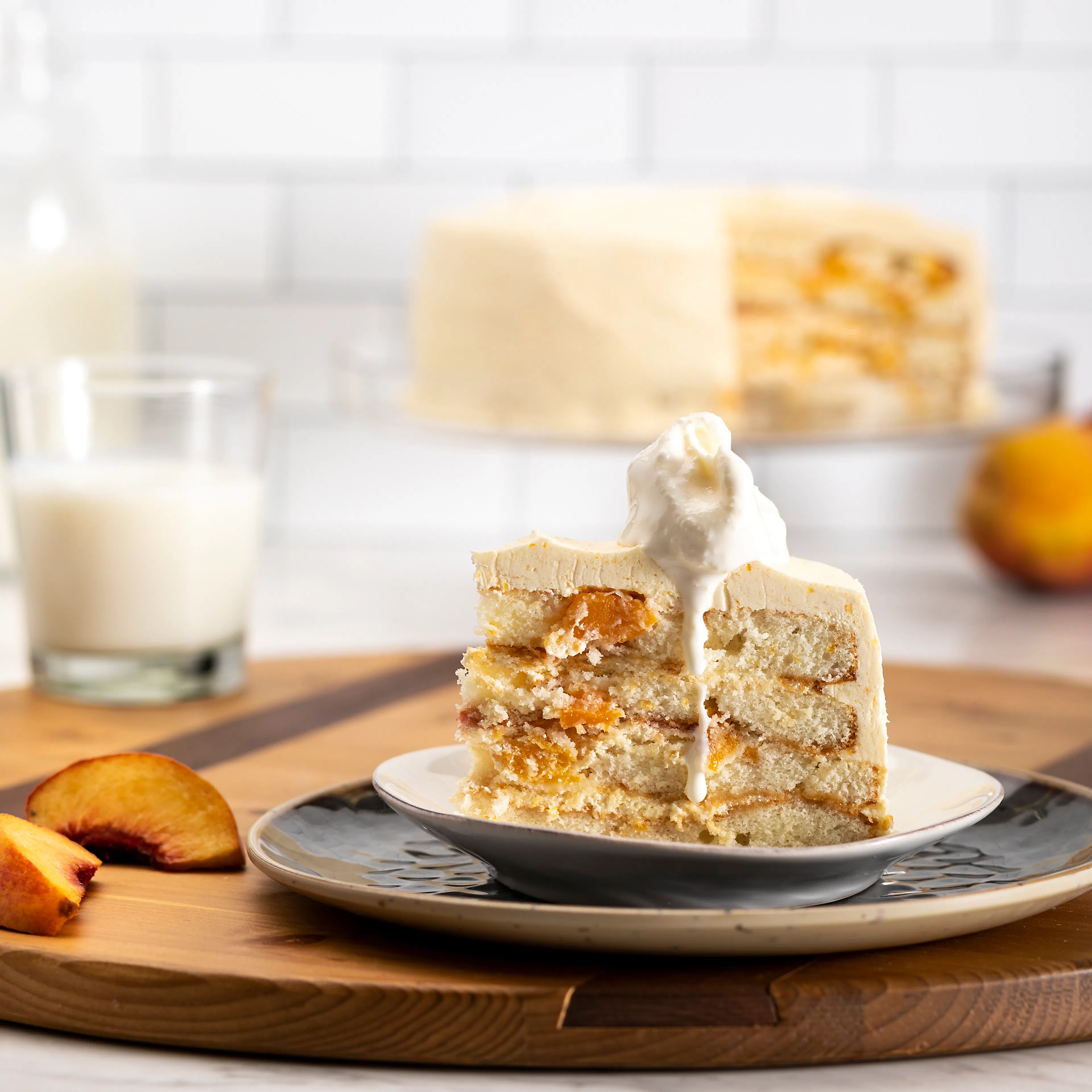 Peach Raspberry Delight Cake by Caroline's Cakes - Alternate image 2