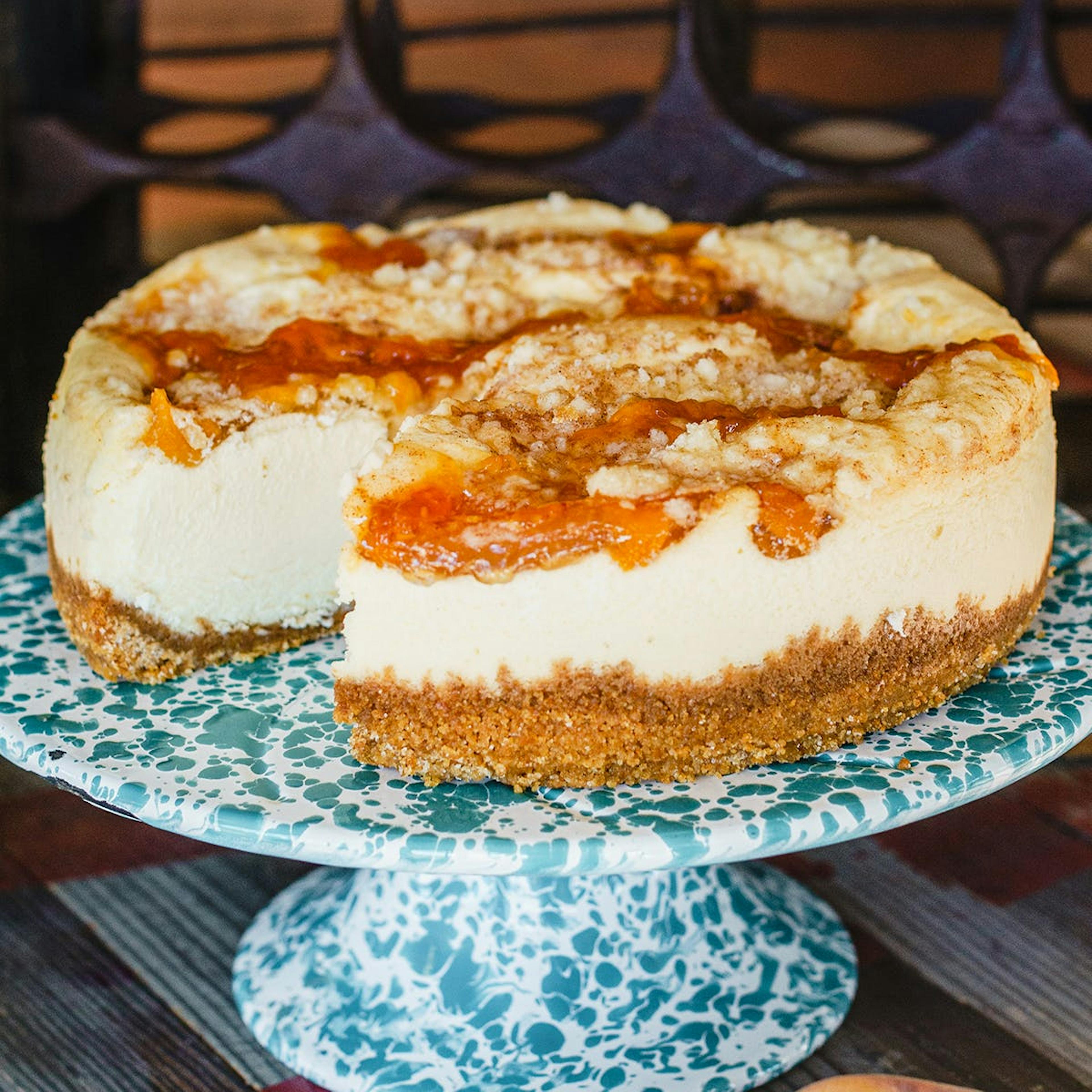 Georgia Peach Crumble Cheesecake - 6" by Honey Cheesecakes