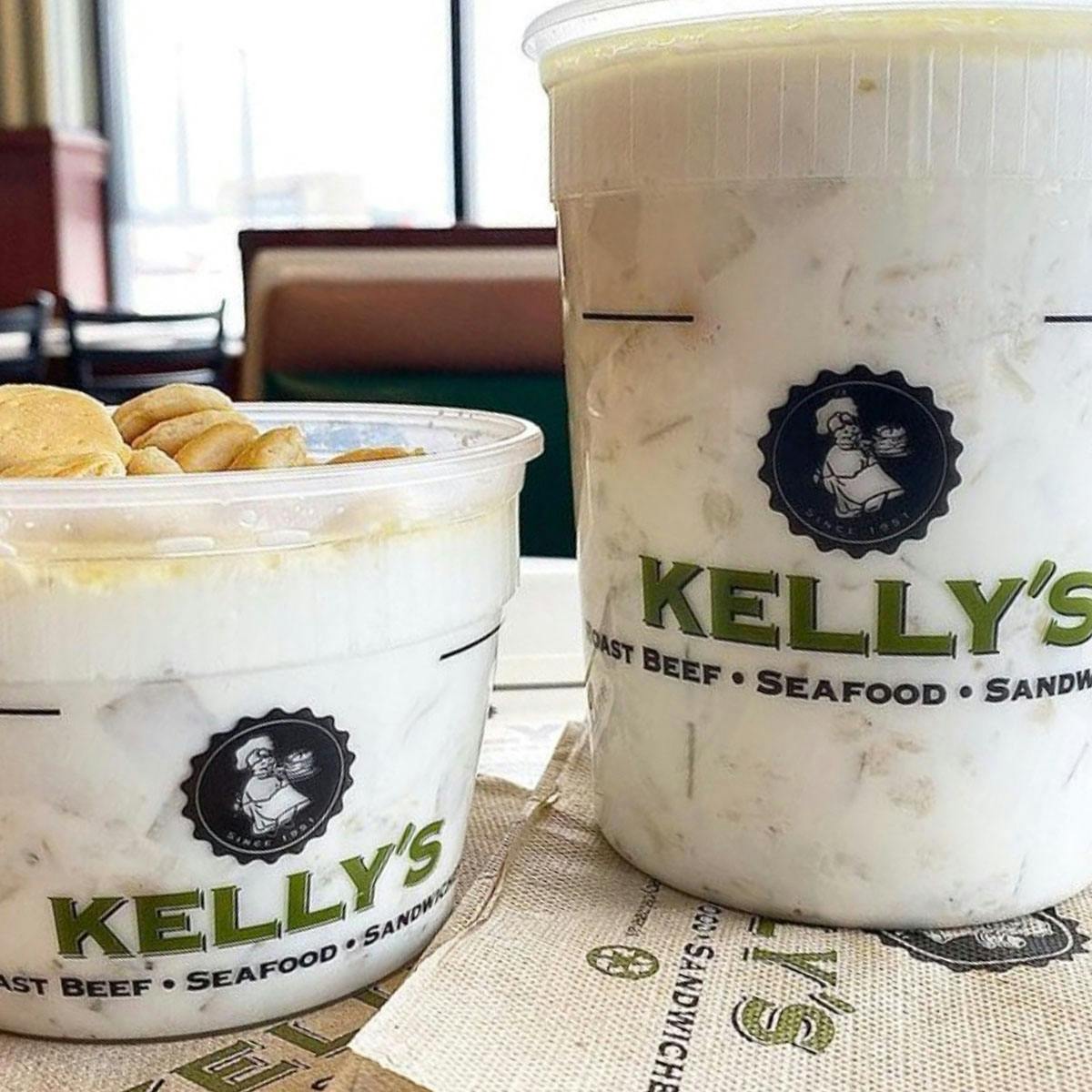 New England Clam Chowder - 4 Qts by Kelly's Roast Beef