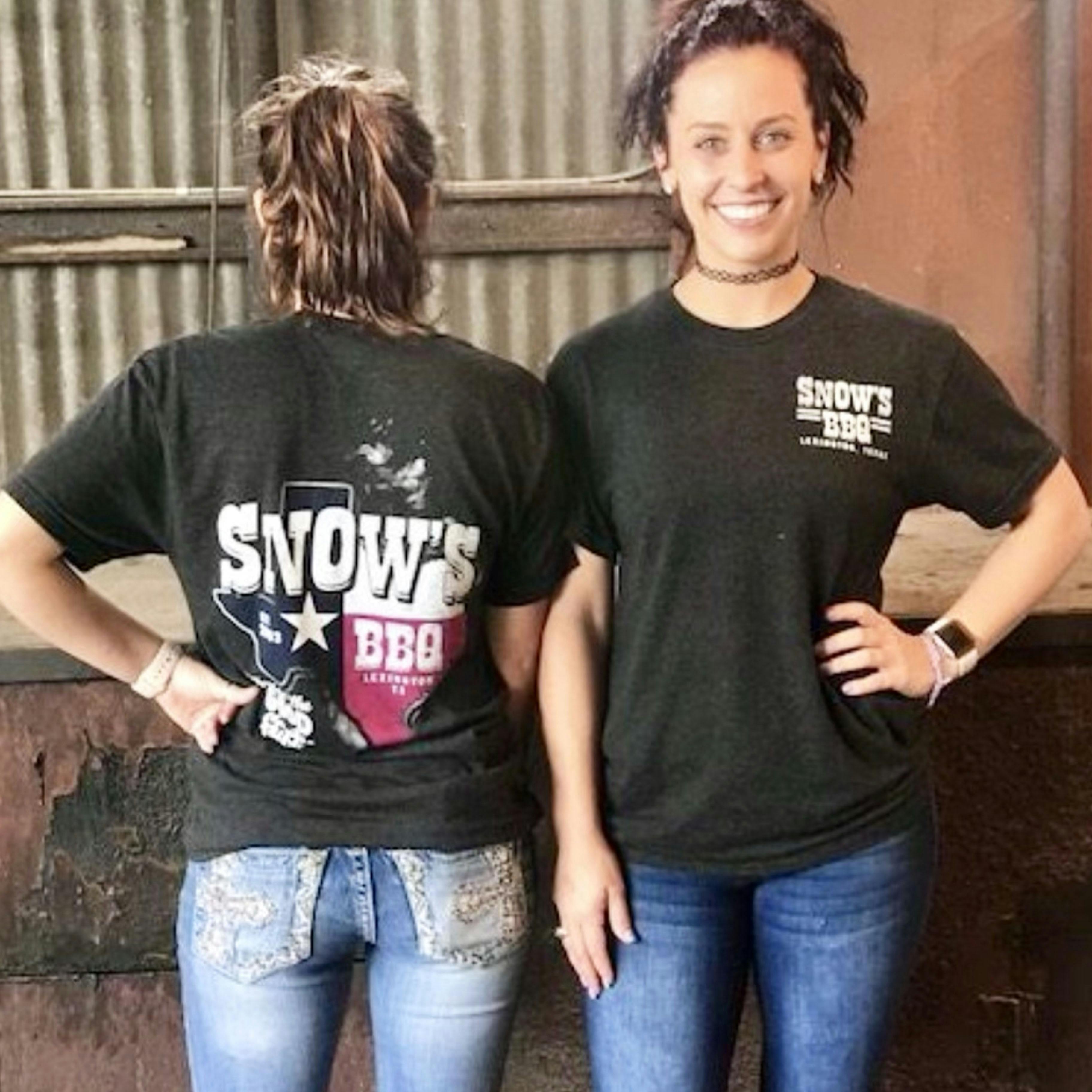 Snow's BBQ Black T-Shirt by Snow's BBQ - Alternate image 1