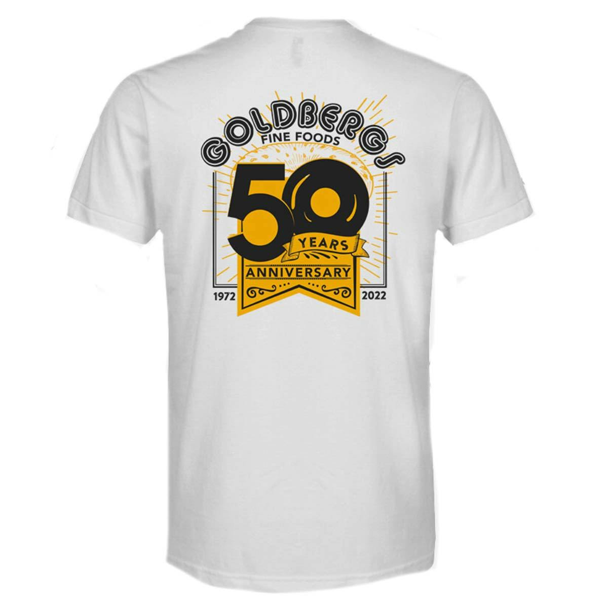 Goldberg's 50th Anniversary T-Shirt by Goldberg's Fine Foods