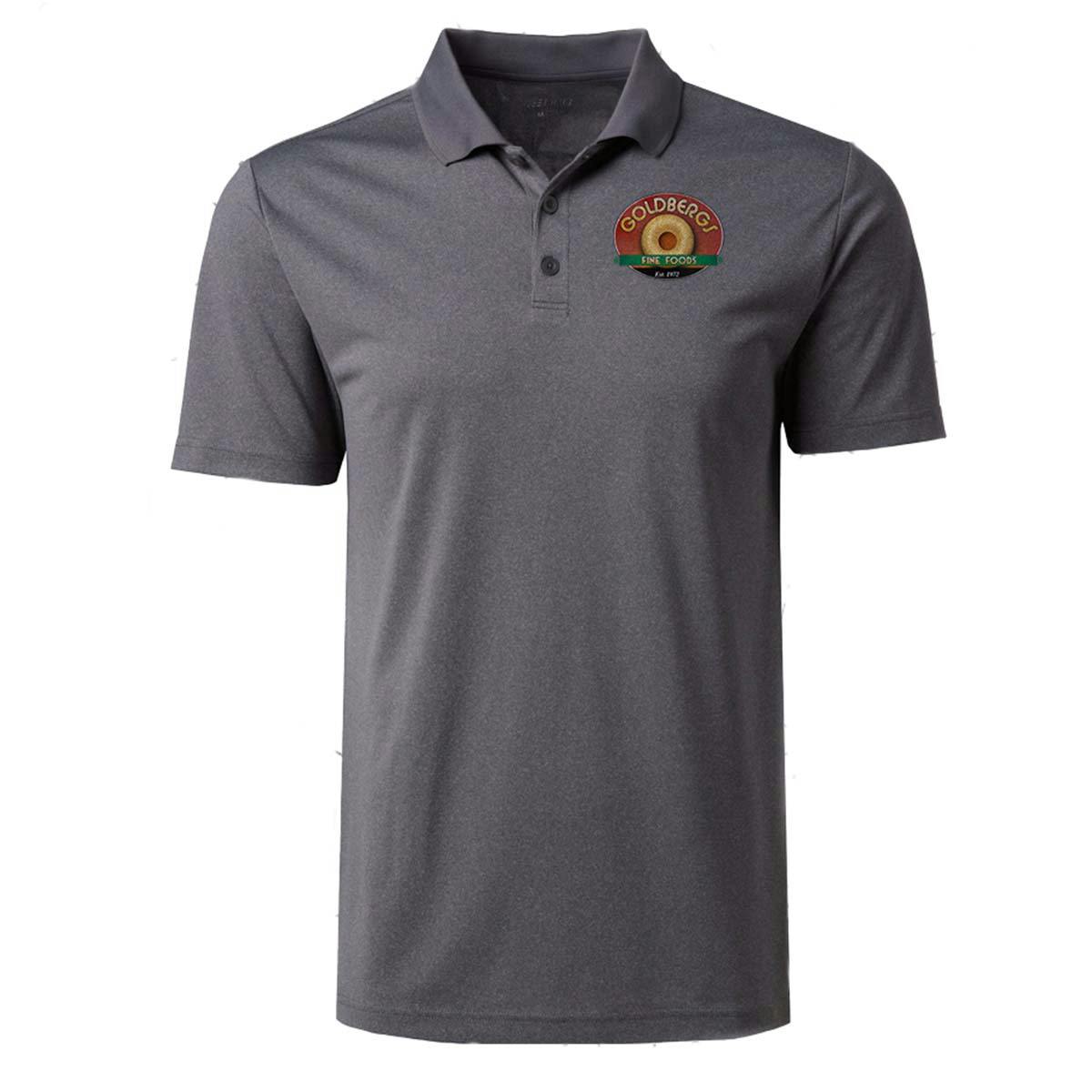 Goldberg's Embroidered Gray Polo T-Shirt by Goldberg's Fine Foods