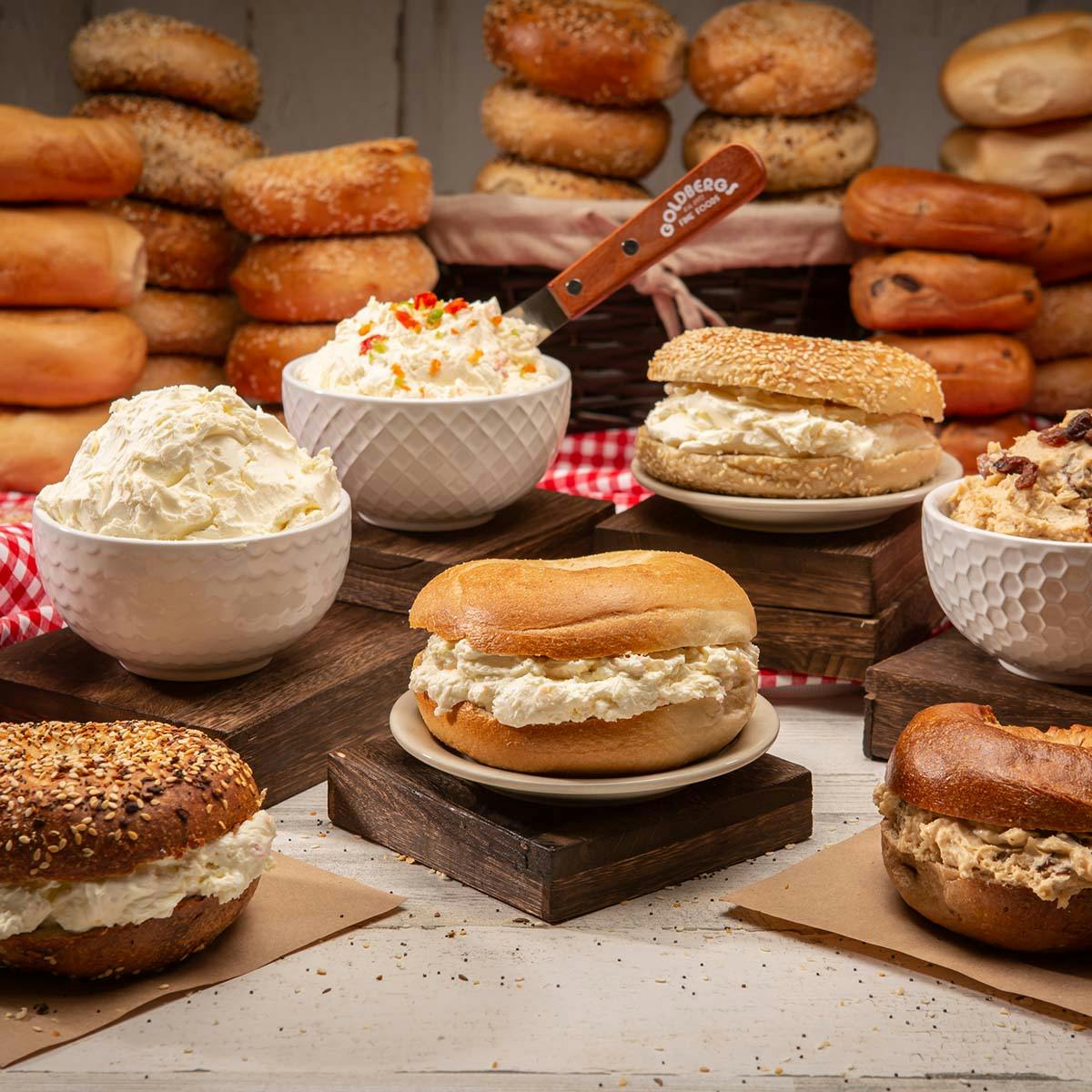 Bagels & Cream Cheese - Choose Your Own 13 Pack by Goldberg's Fine Foods