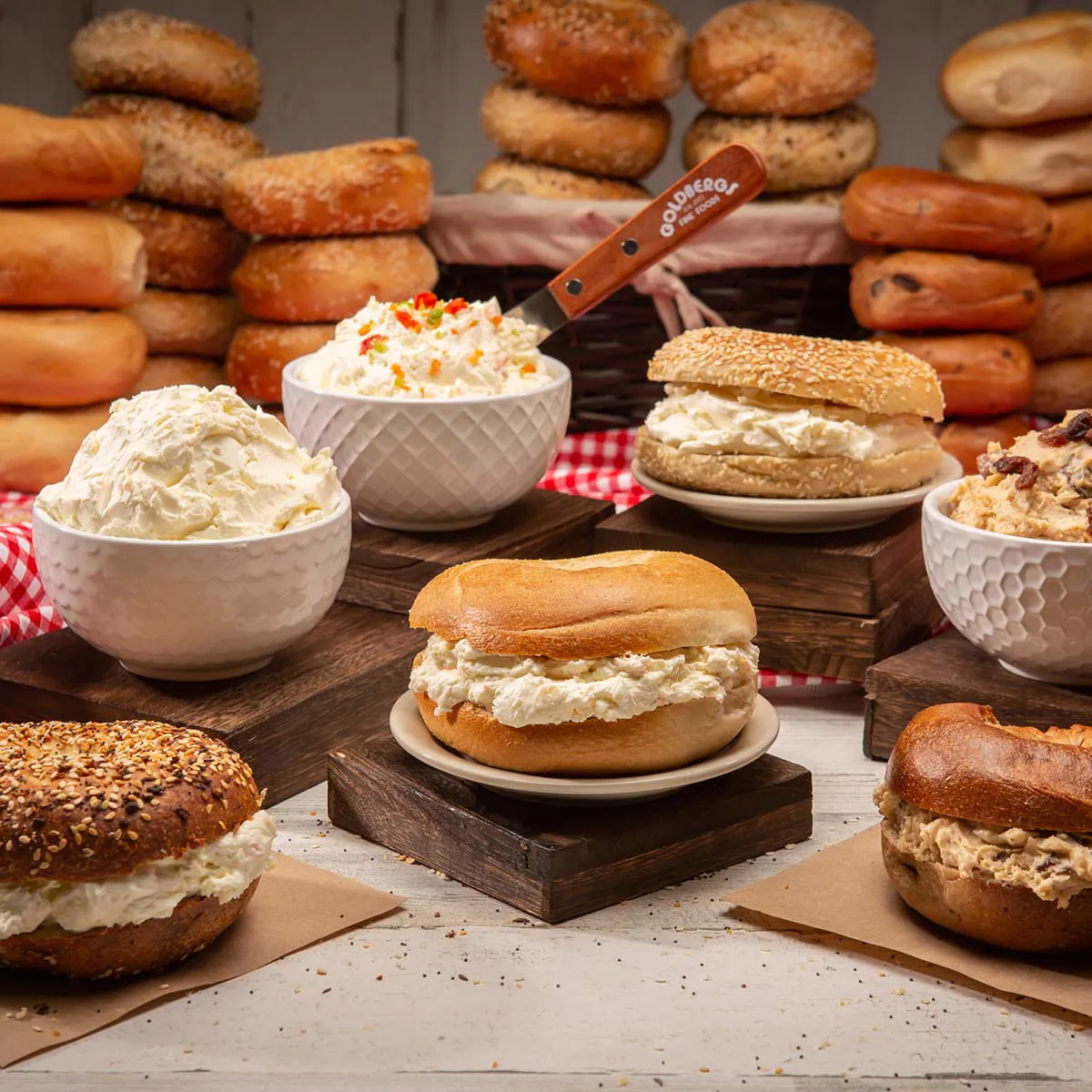 Goldberg's Fine Foods - Bagels & Cream Cheese - Choose Your Own 13 Pack