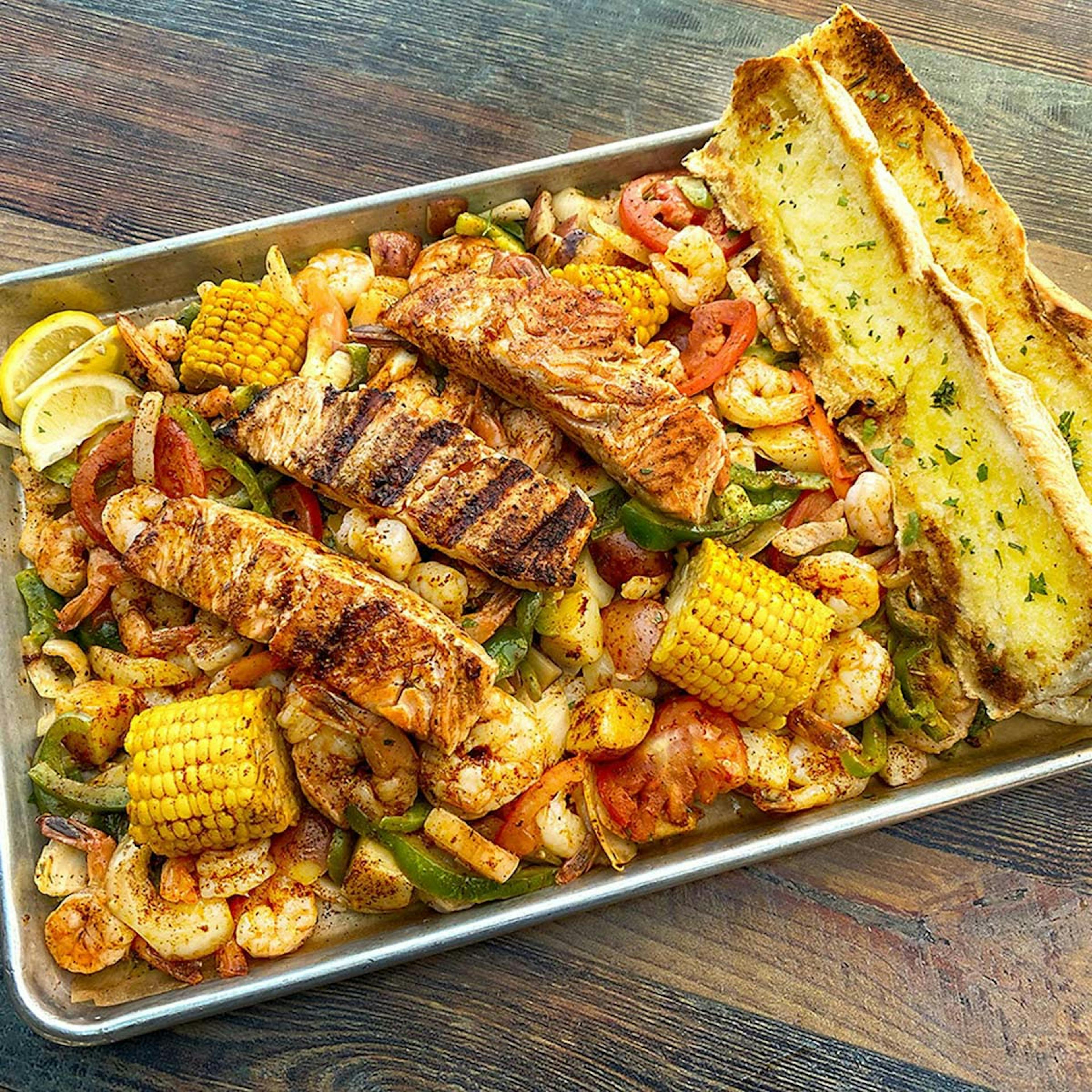 Shrimp & Salmon Tray for 4-6 by San Pedro Fish Market - Alternate image 2